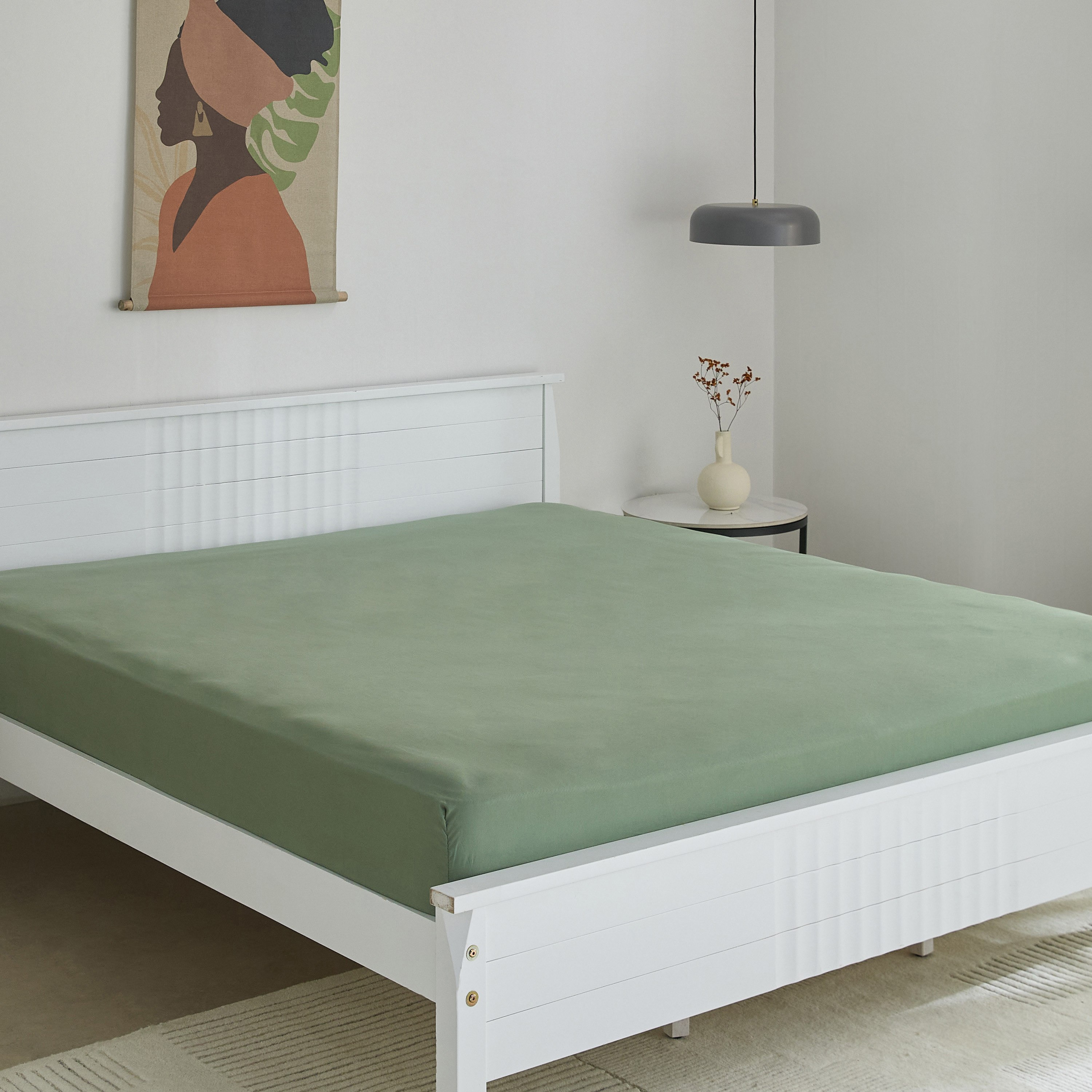 Derby Solid Microfiber Queen Fitted Sheet - 150x200+25 cm-hbxhomeware-hbxbedroom-image-2