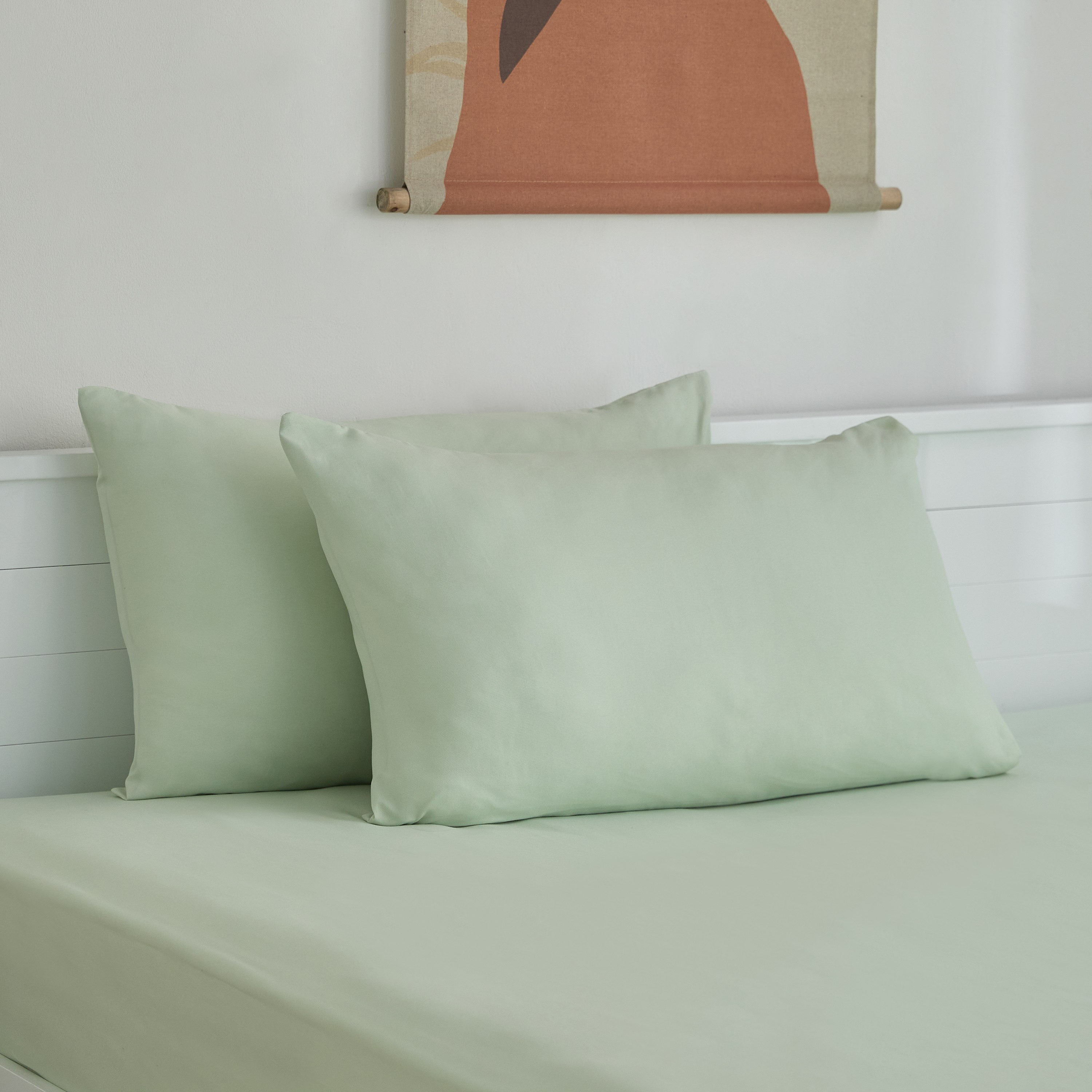 طقم غطاء وسادة من الألياف الدقيقة قطعتين سادة من ديربي - 45x70 سم-hbxhomeware-hbxbedroom-image-1