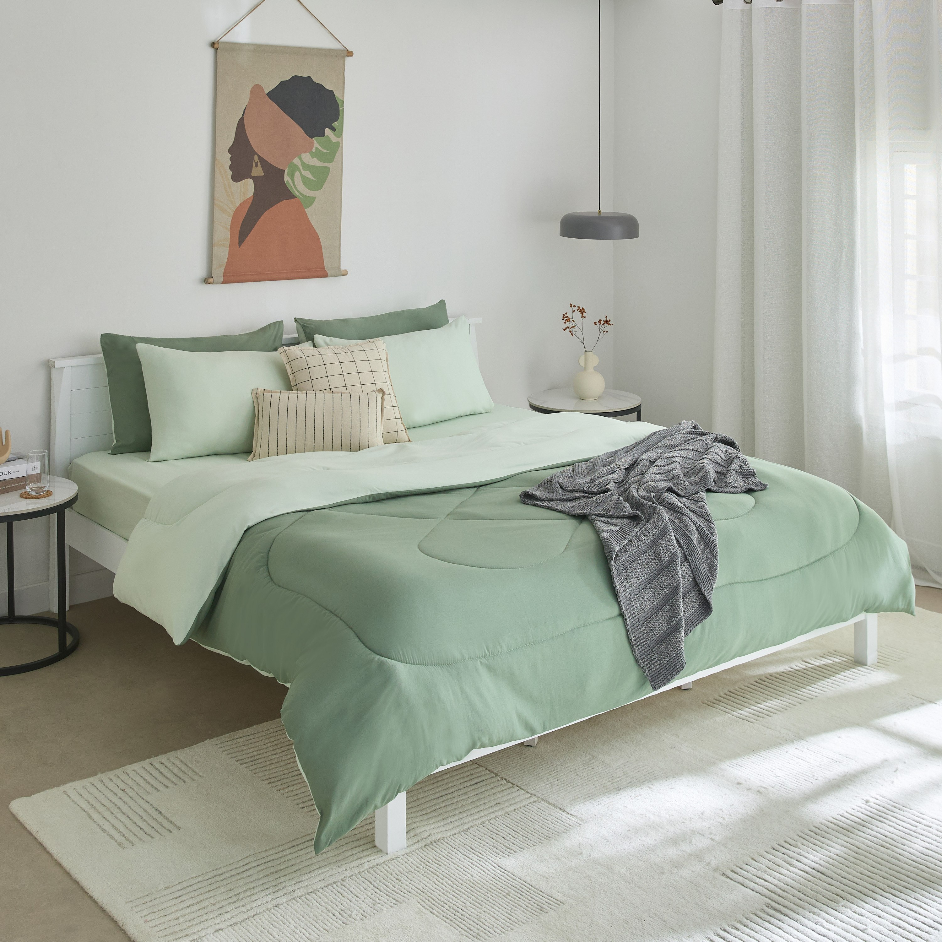 طقم غطاء وسادة من الألياف الدقيقة قطعتين سادة من ديربي - 45x70 سم-hbxhomeware-hbxbedroom-image-6