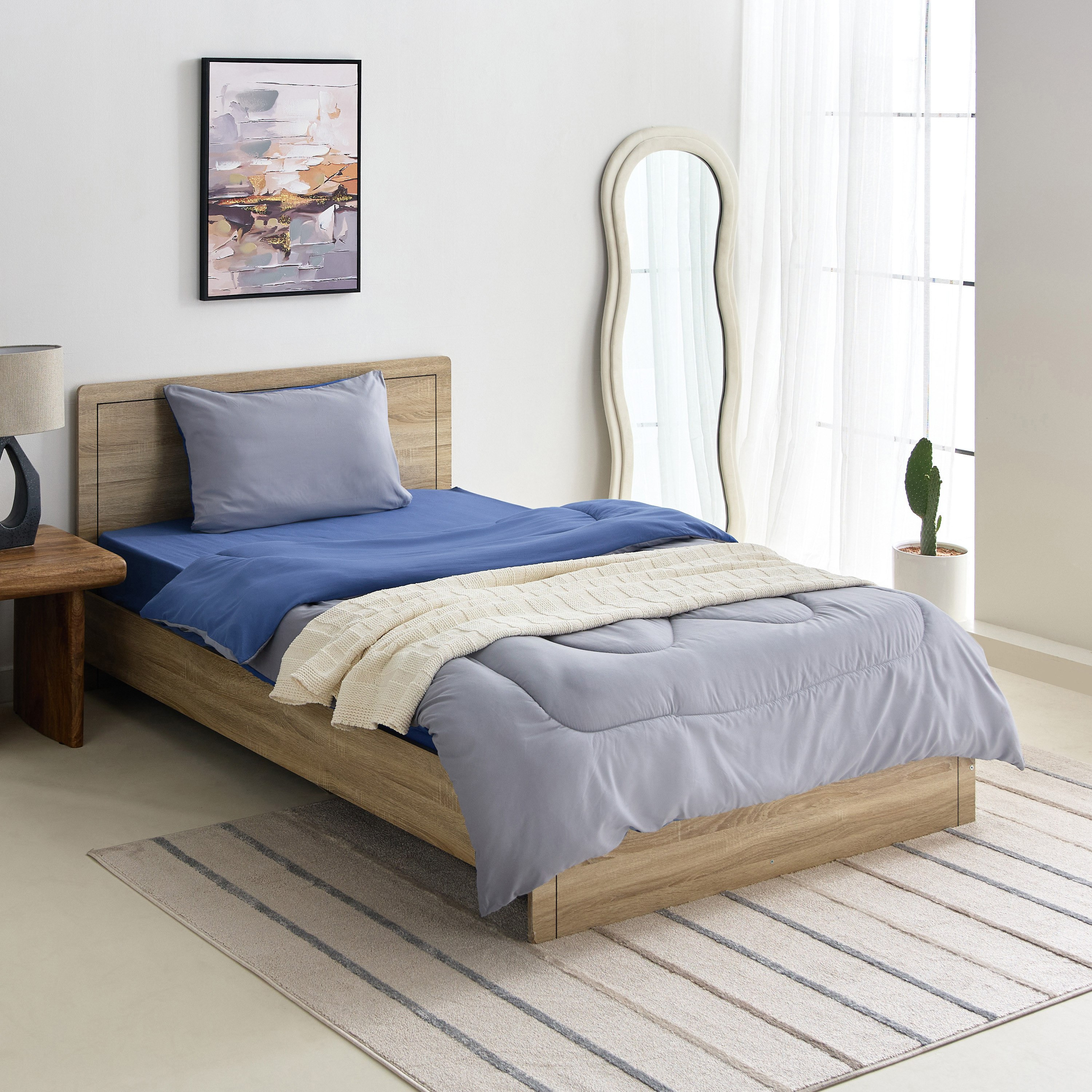 طقم لحاف توين ألياف دقيقة يستخدم على الوجهين قطعتين من ديربي - 160x220 سم-hbxhomeware-hbxbedroom-image-9