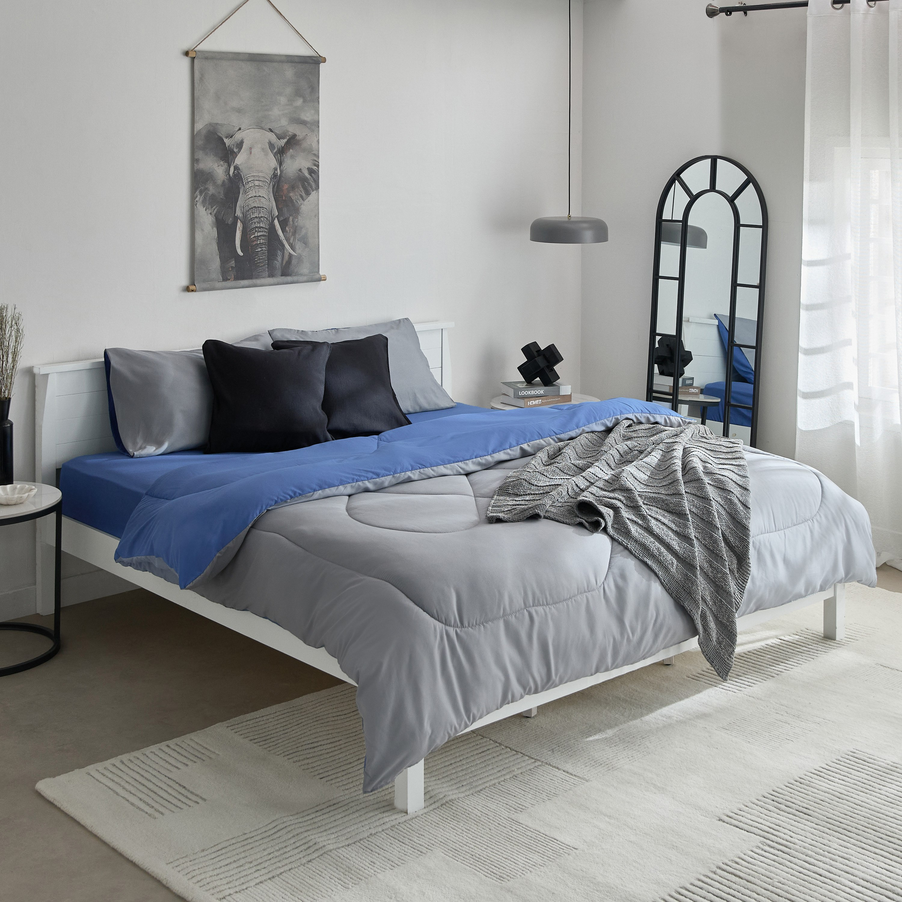 طقم لحاف كوين من الألياف الدقيقة يستخدم على الوجهين 3 قطع من ديربي- 200x230 سم-hbxhomeware-hbxbedroom-image-9