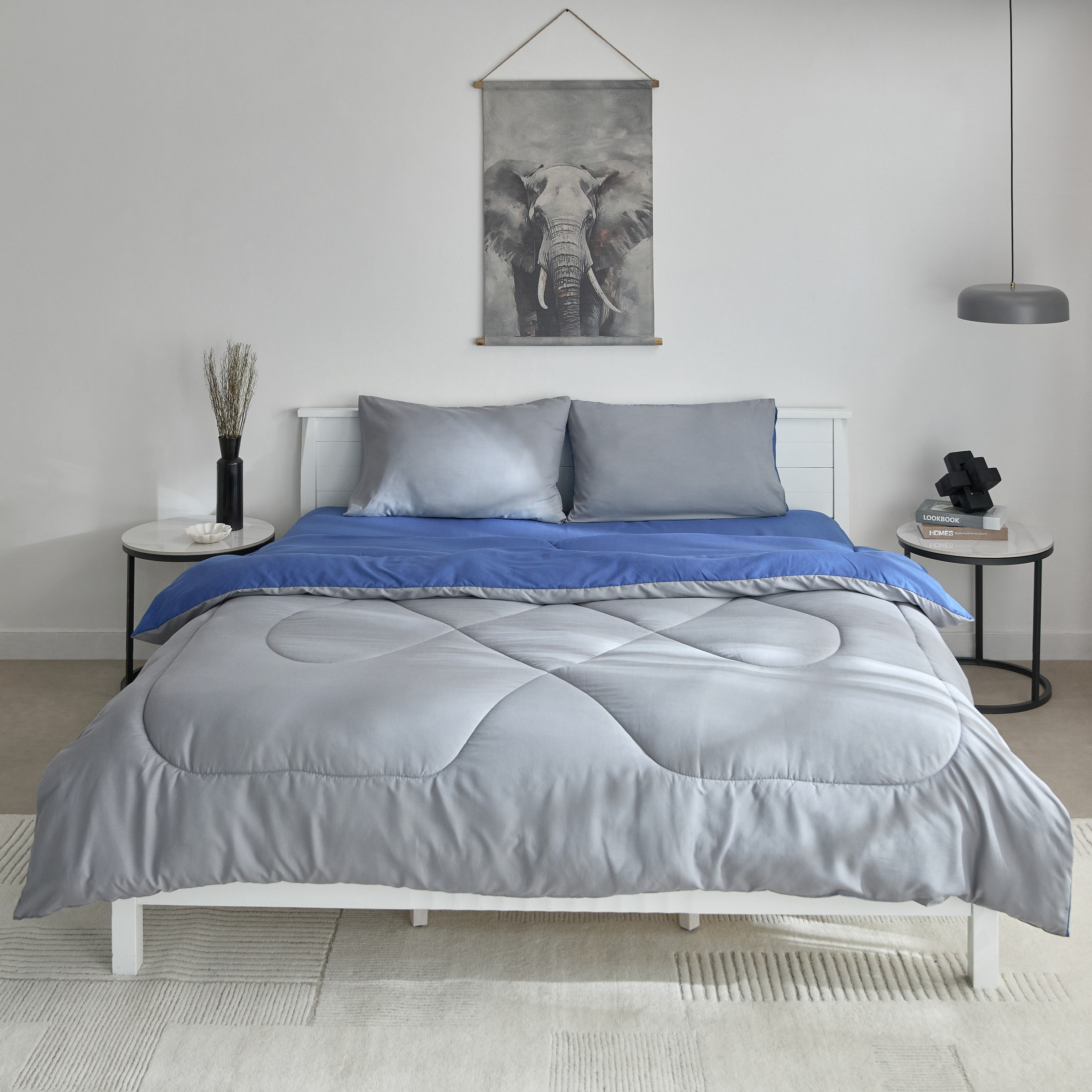 Derby 3-Piece Reversible Microfiber King Comforter Set - 220x240 cm-hbxhomeware-hbxbedroom-image-3