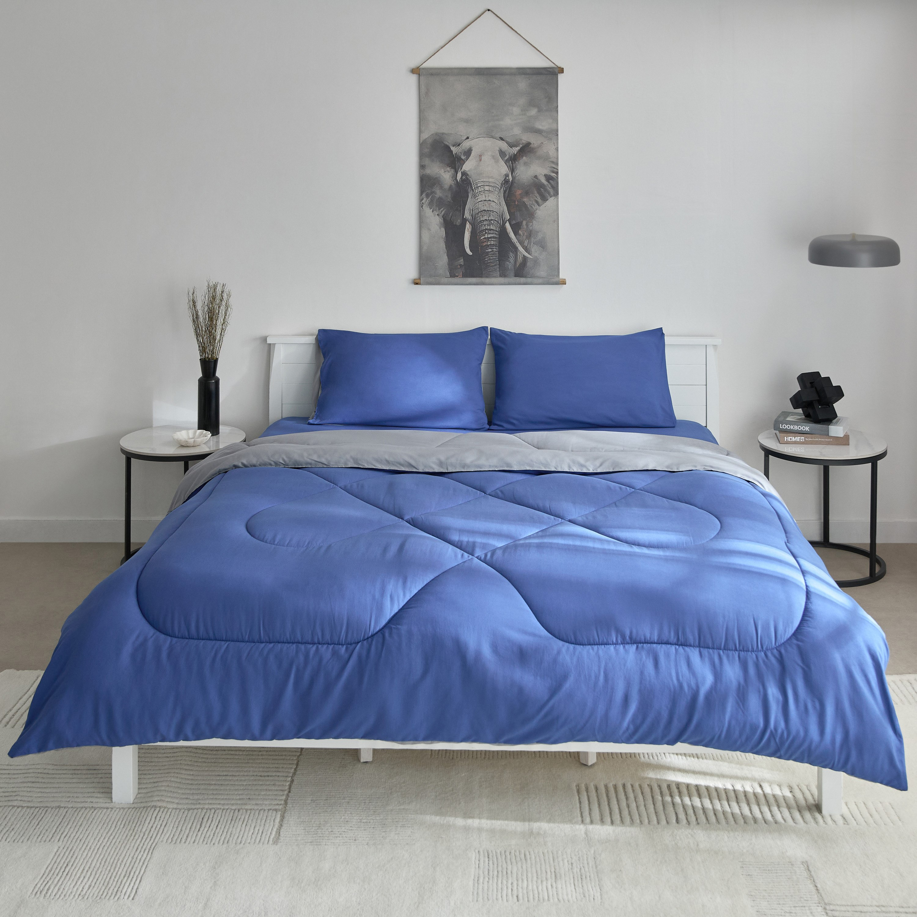 Derby 3-Piece Reversible Microfiber King Comforter Set - 220x240 cm-hbxhomeware-hbxbedroom-image-4