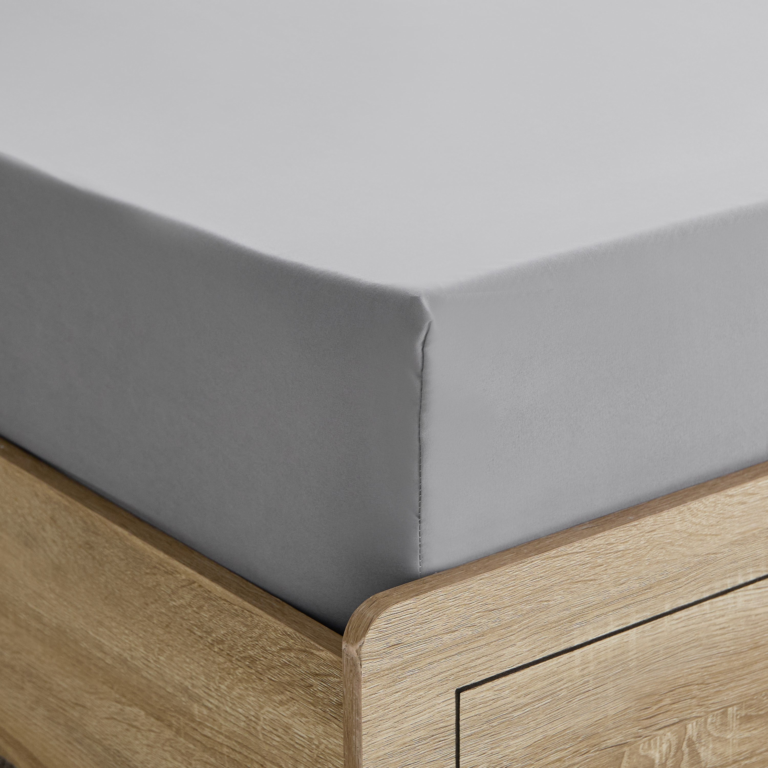 Derby Solid Microfiber Double Fitted Sheet - 140x200+25 cm-hbxhomeware-hbxbedroom-image-5