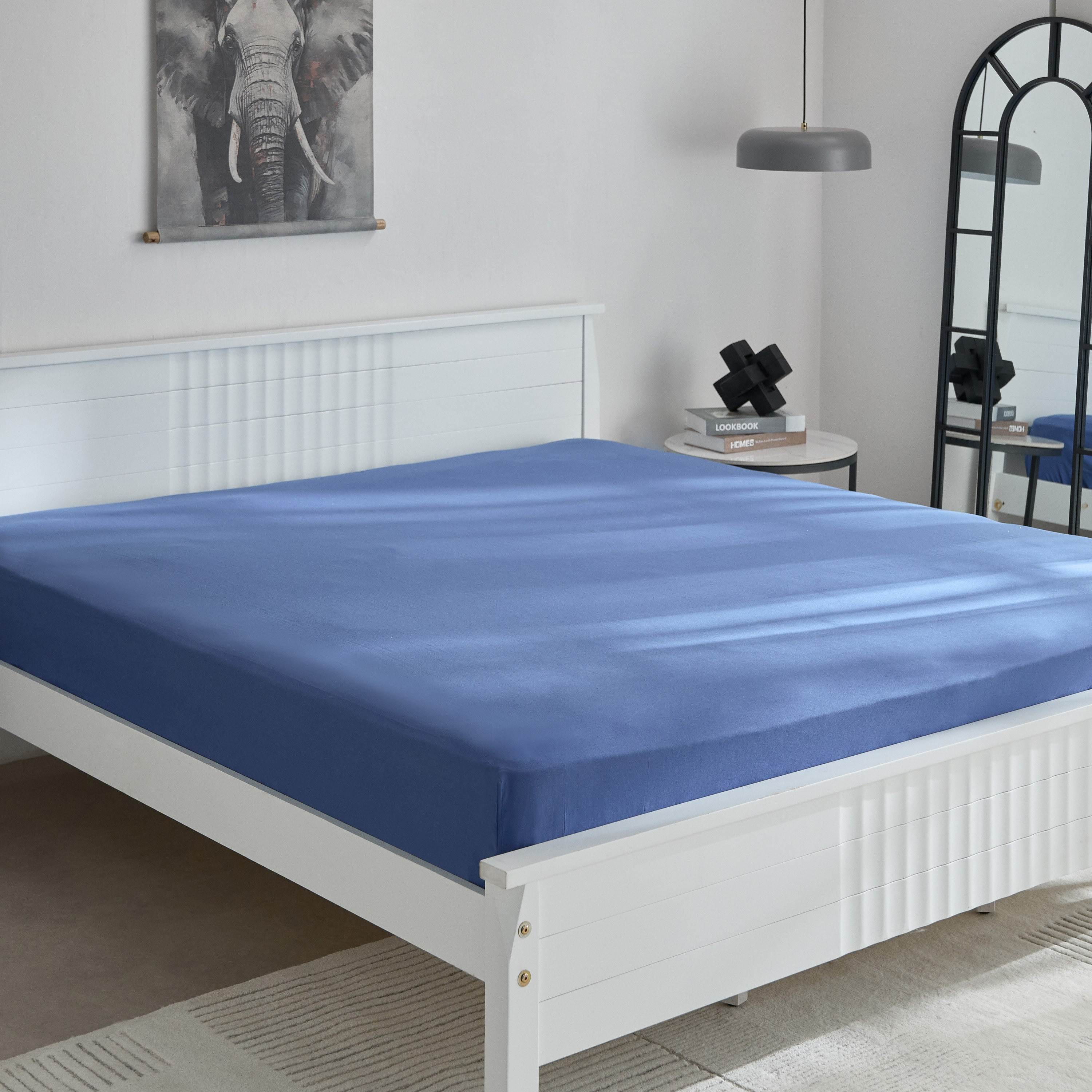 Derby Solid Microfiber Queen Fitted Sheet - 150x200+25 cm-hbxhomeware-bedding-fittedsheets-image-2