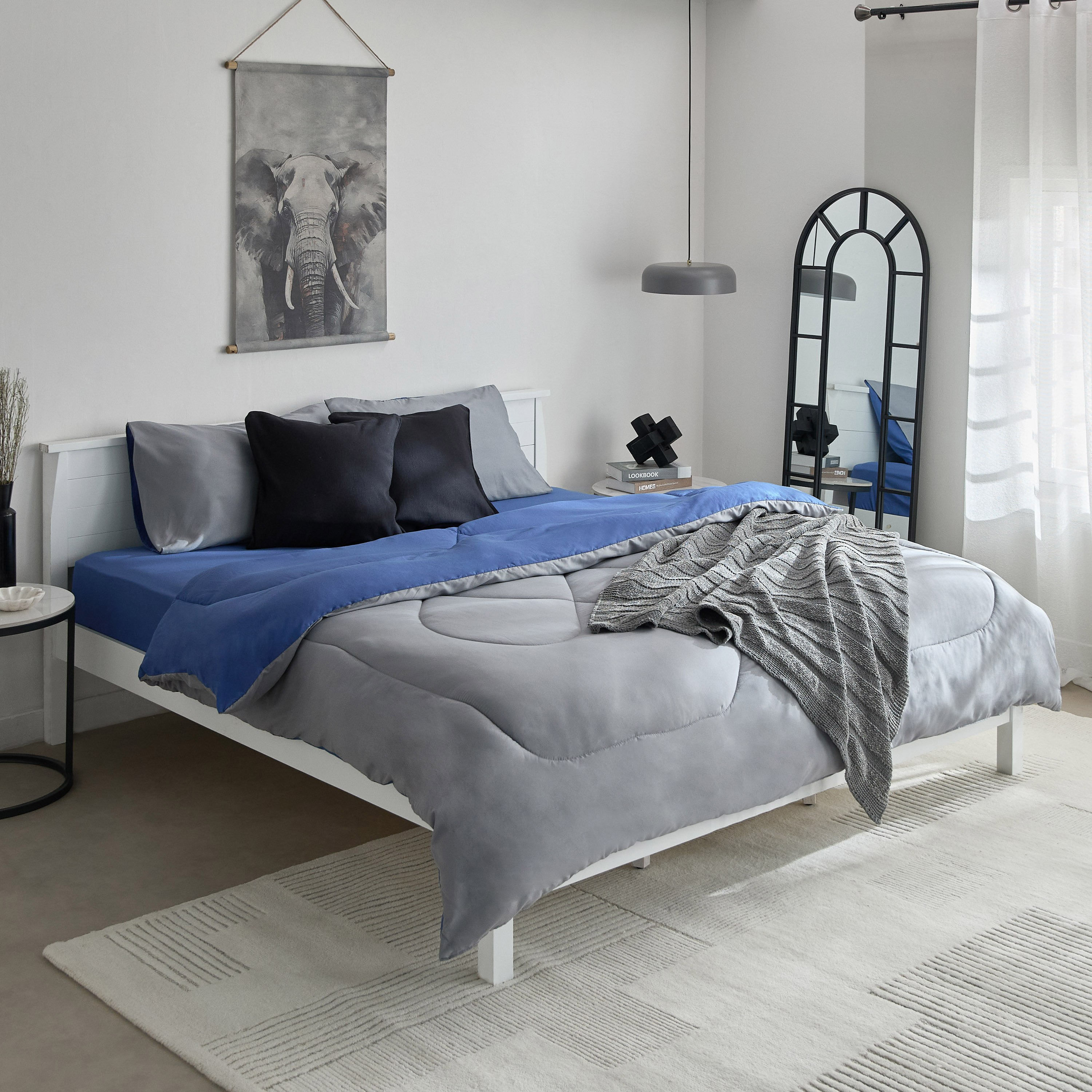 Derby Solid Microfiber Queen Fitted Sheet - 150x200+25 cm-hbxhomeware-bedding-fittedsheets-image-8