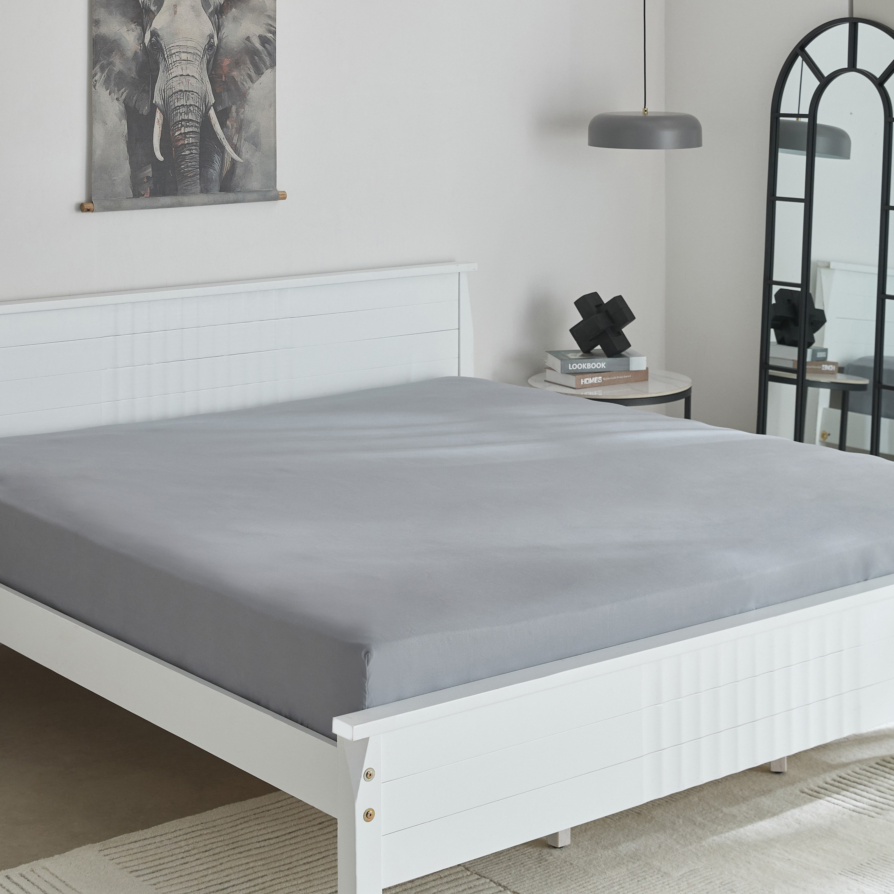 شرشف مطاطي أوليمبيك كوين سادة من الألياف الدقيقة من ديربي- 160×200+25 سم-hbxhomeware-hbxbedroom-image-2