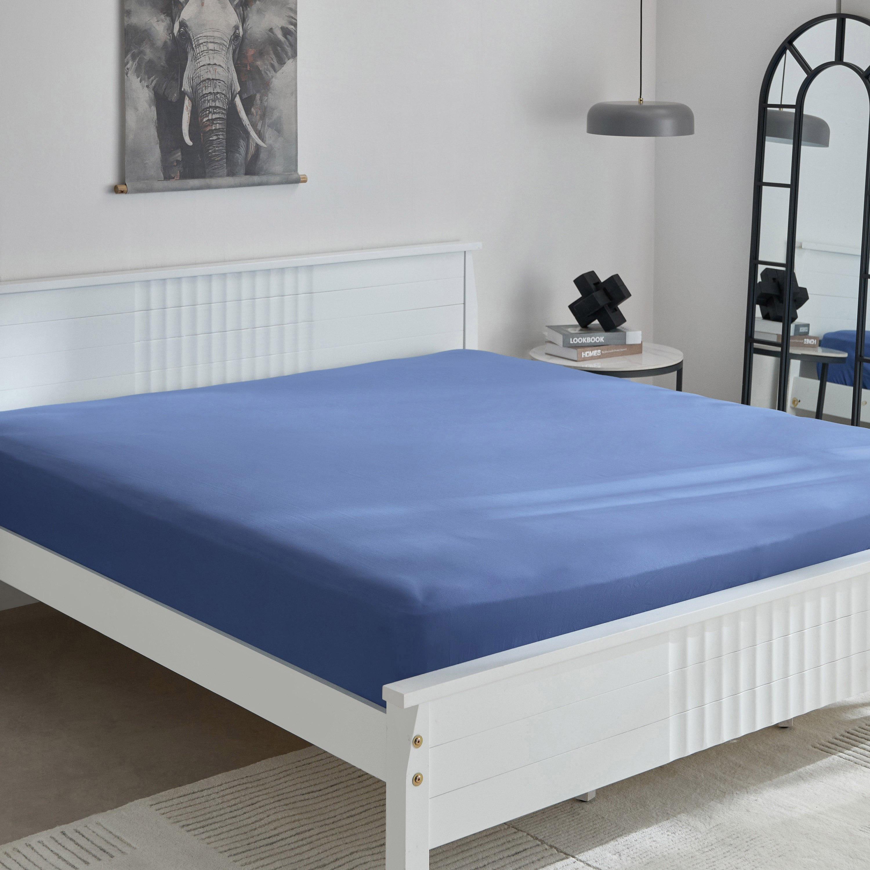 Derby Solid Microfiber King Fitted Sheet - 180x200+25 cm-hbxhomeware-hbxbedroom-image-2