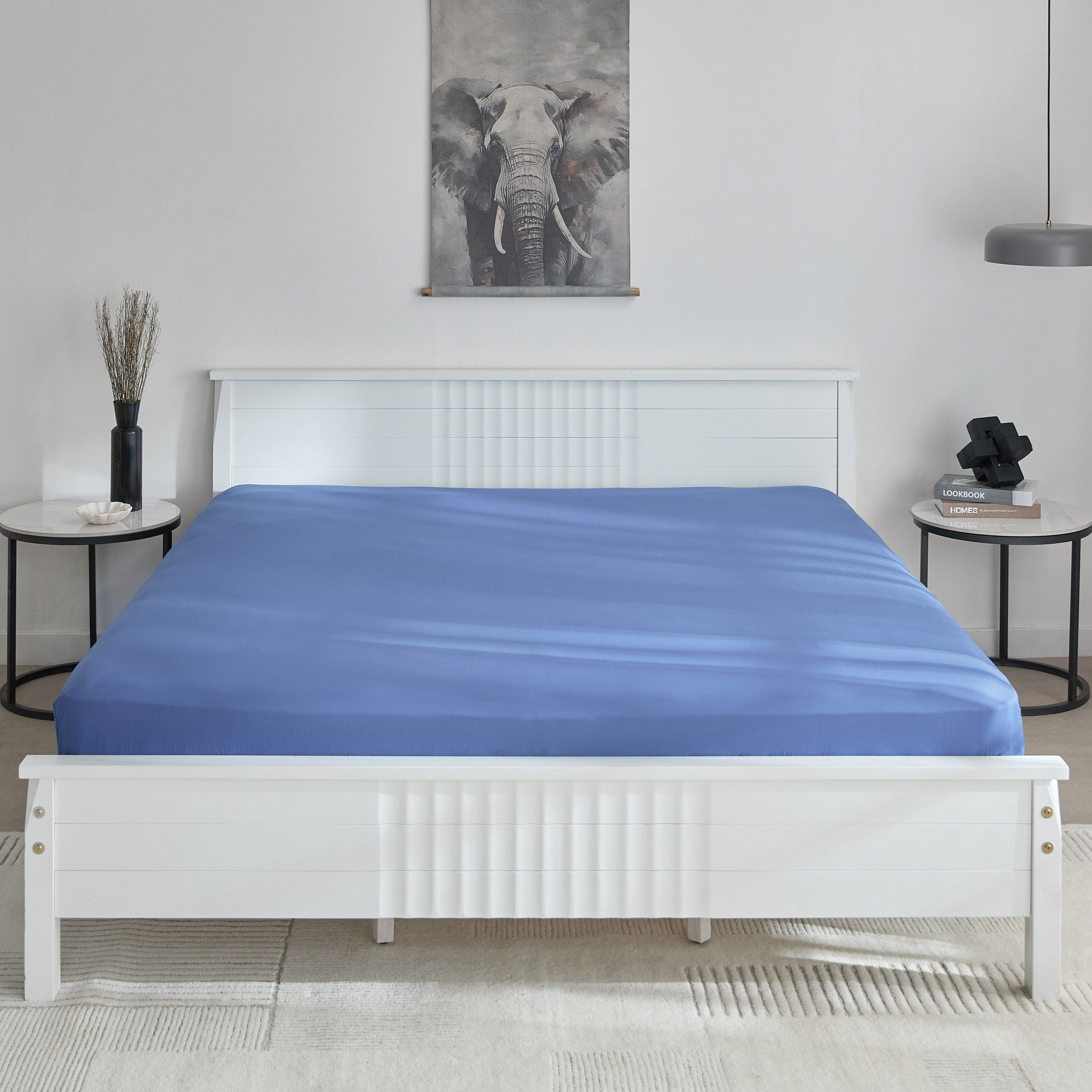 Derby Solid Microfiber King Fitted Sheet - 180x200+25 cm-hbxhomeware-hbxbedroom-image-3
