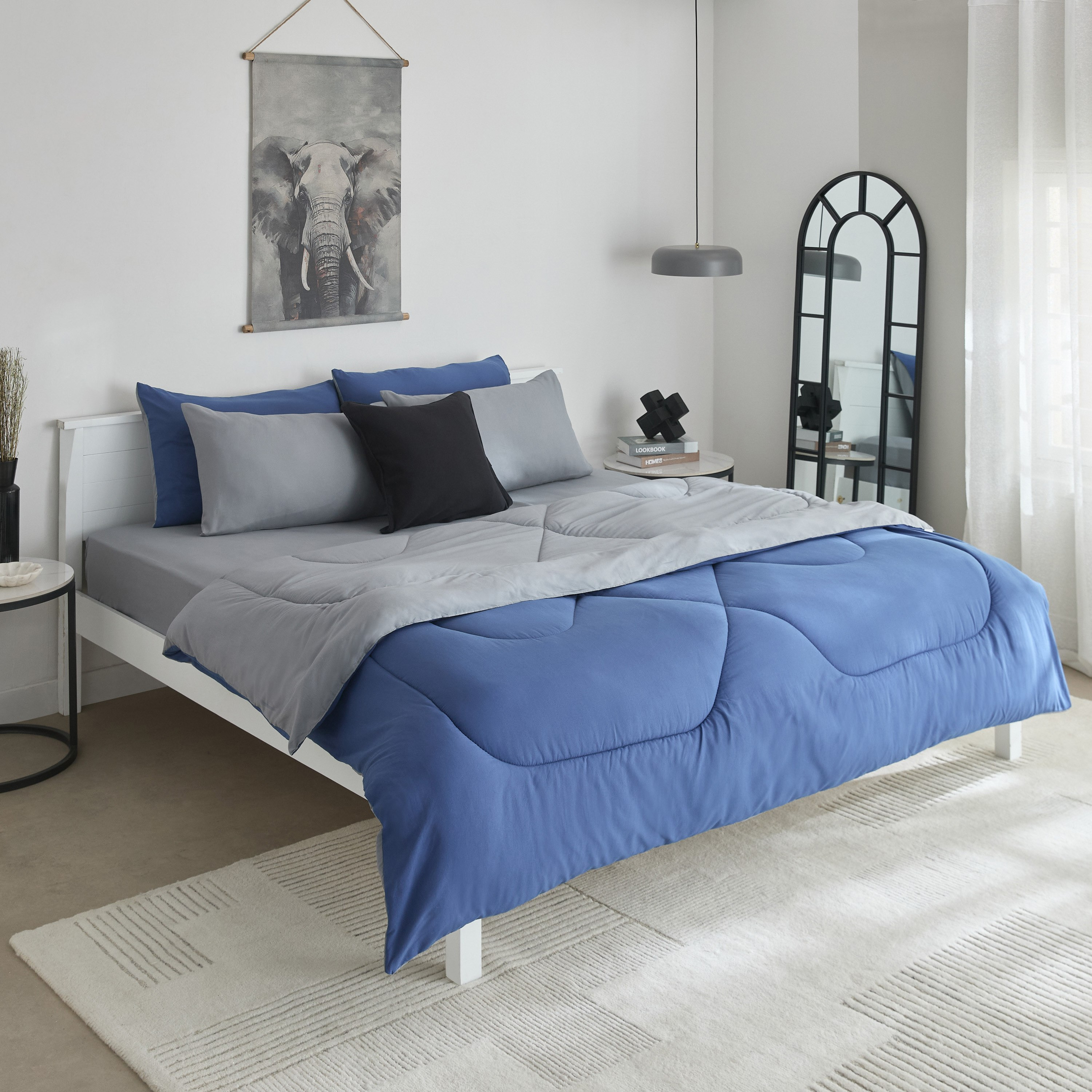 طقم غطاء وسادة من الألياف الدقيقة قطعتين سادة من ديربي - 45x70 سم-hbxhomeware-hbxbedroom-image-6