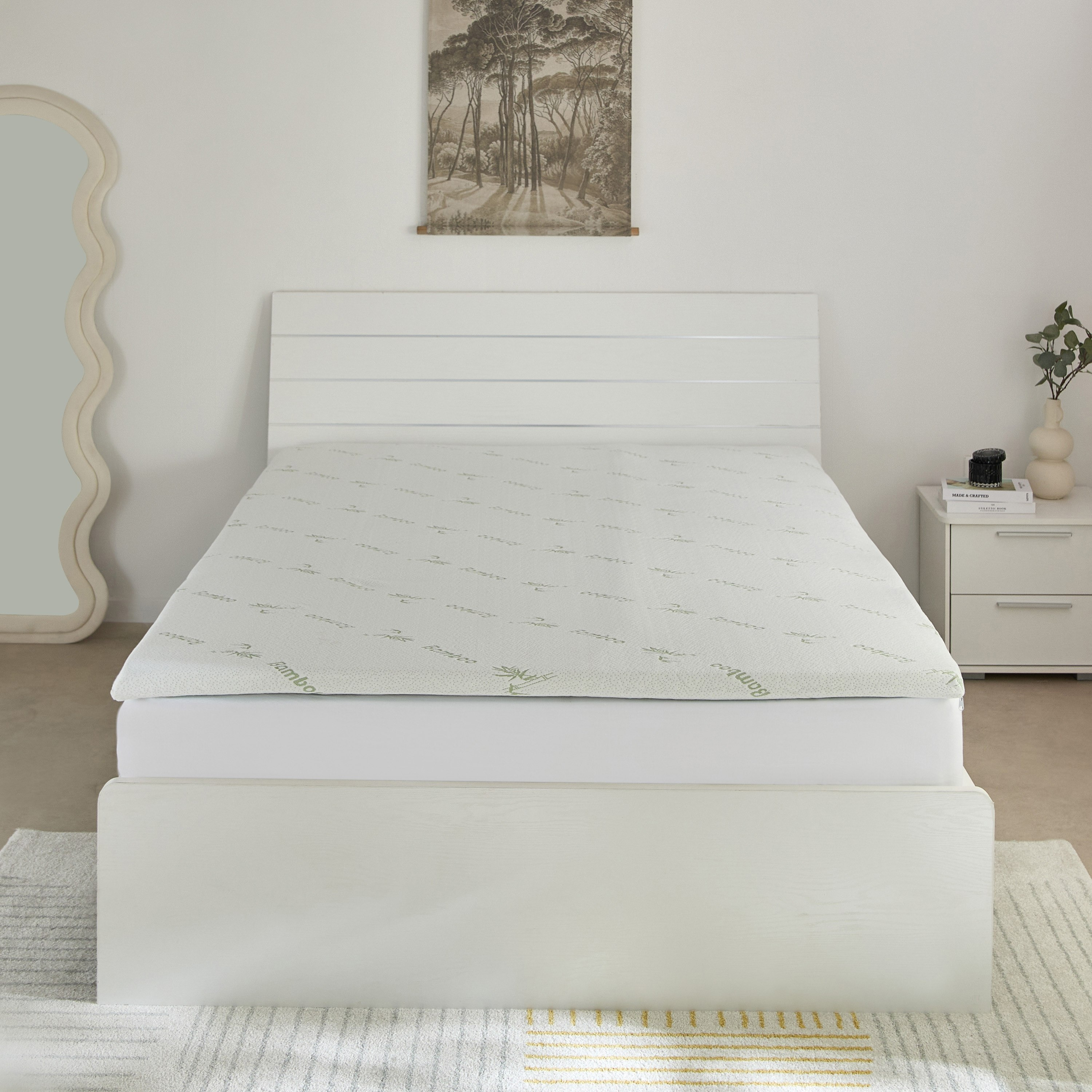 Relax Bamboo Memory Foam Queen Mattress Topper - 150x200+4 cm-hbxhomeware-hbxbedroom-image-2