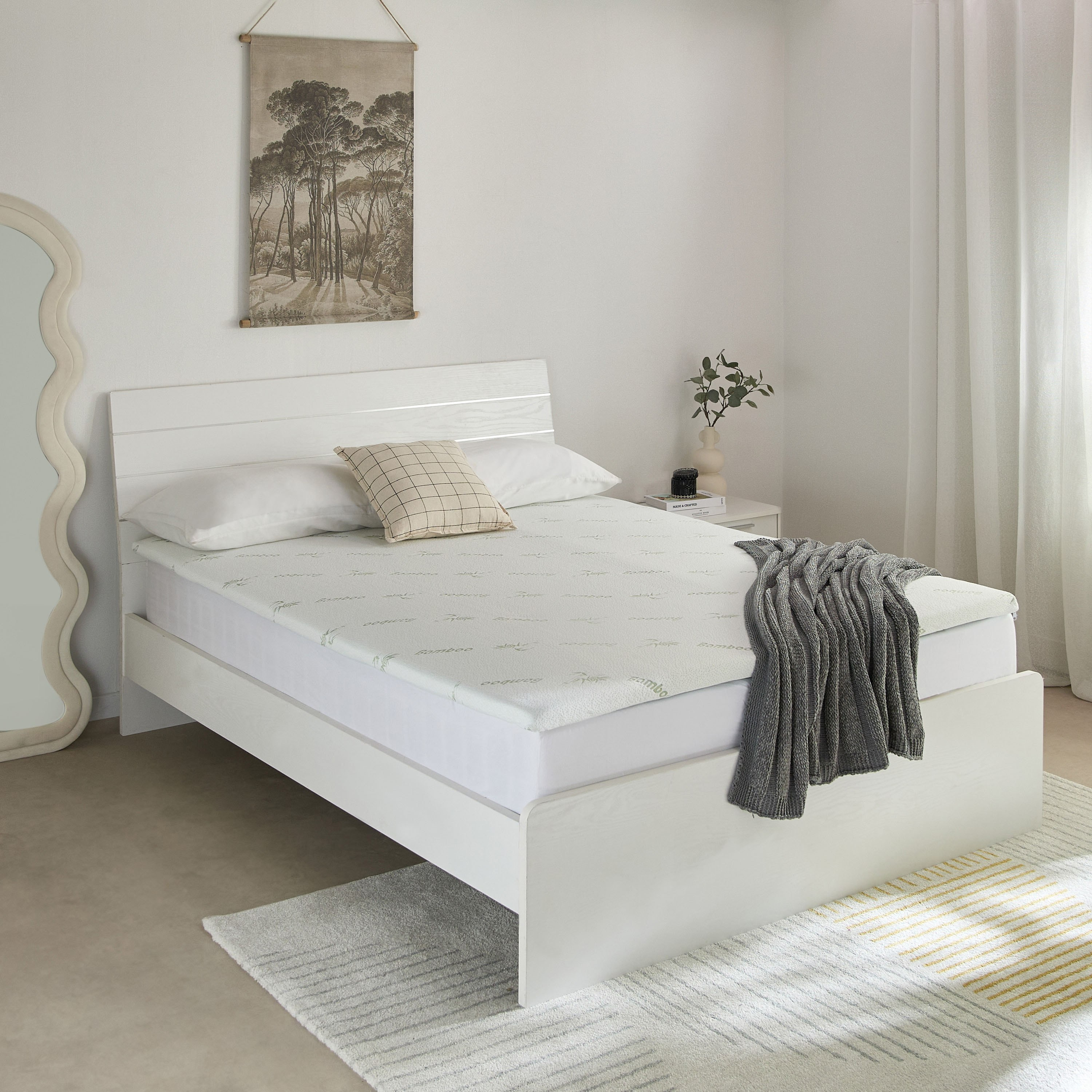 Relax Bamboo Memory Foam Queen Mattress Topper - 150x200+4 cm-hbxhomeware-hbxbedroom-image-6