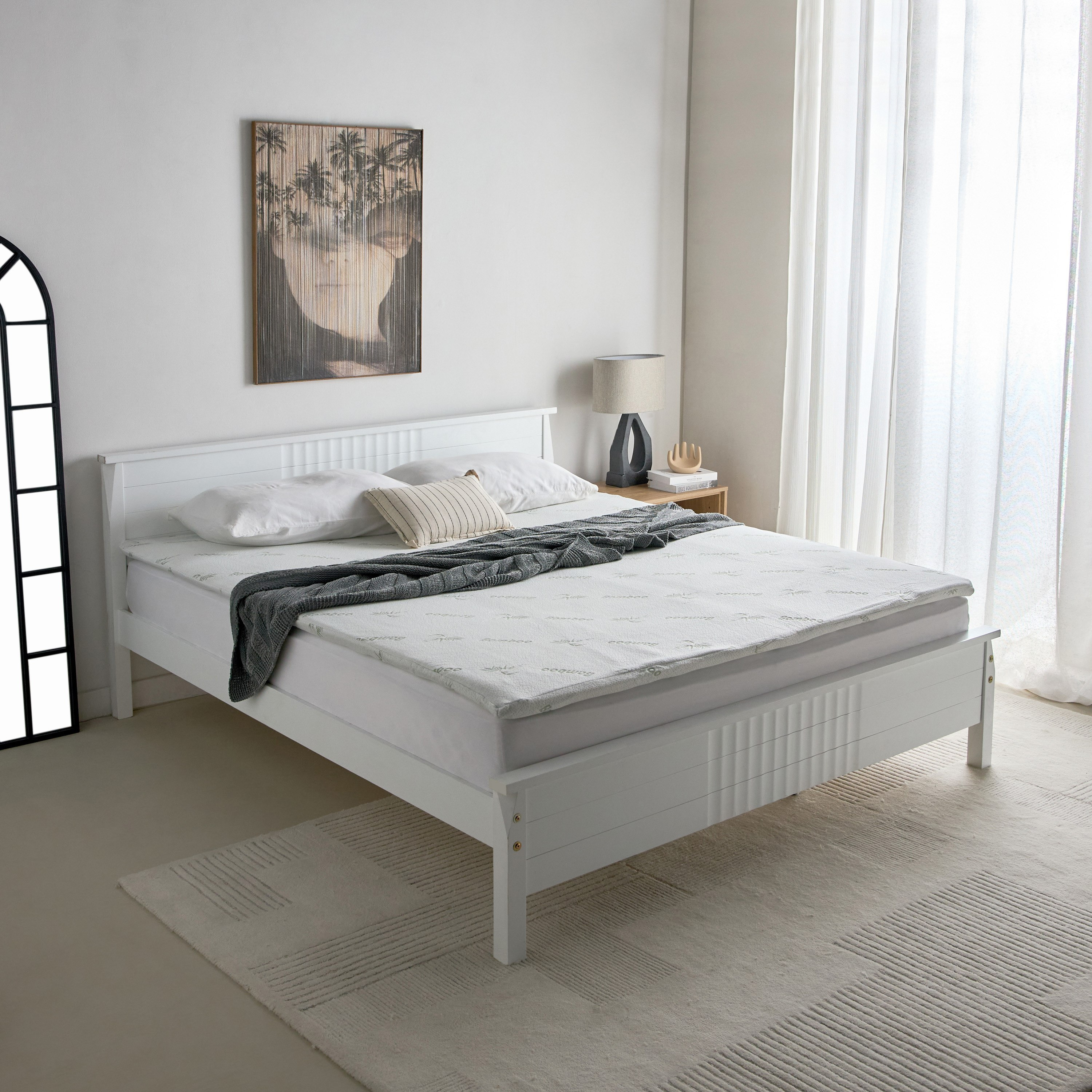 Relax Bamboo Memory Foam Olympic Queen Mattress Topper - 160x200+4 cm-hbxhomeware-hbxbedroom-image-6