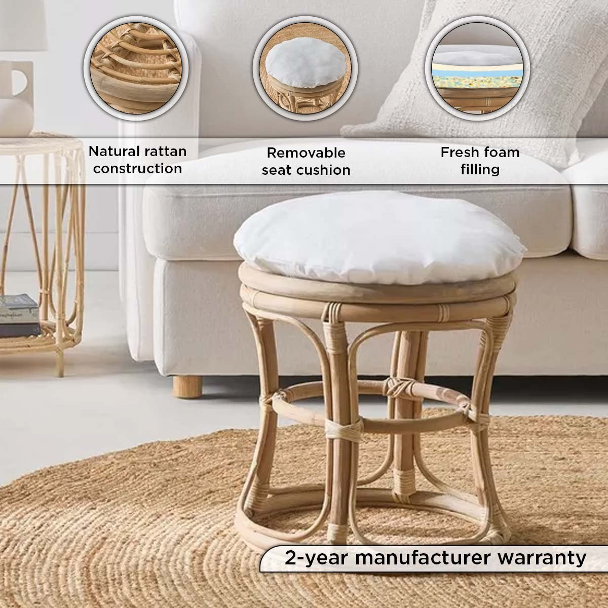 مقعد عثماني مستدير من الروطان الطبيعي من بوهو بليس-hbxlivingroom-sofasandarmchairs-ottomansandfootstools-image-7