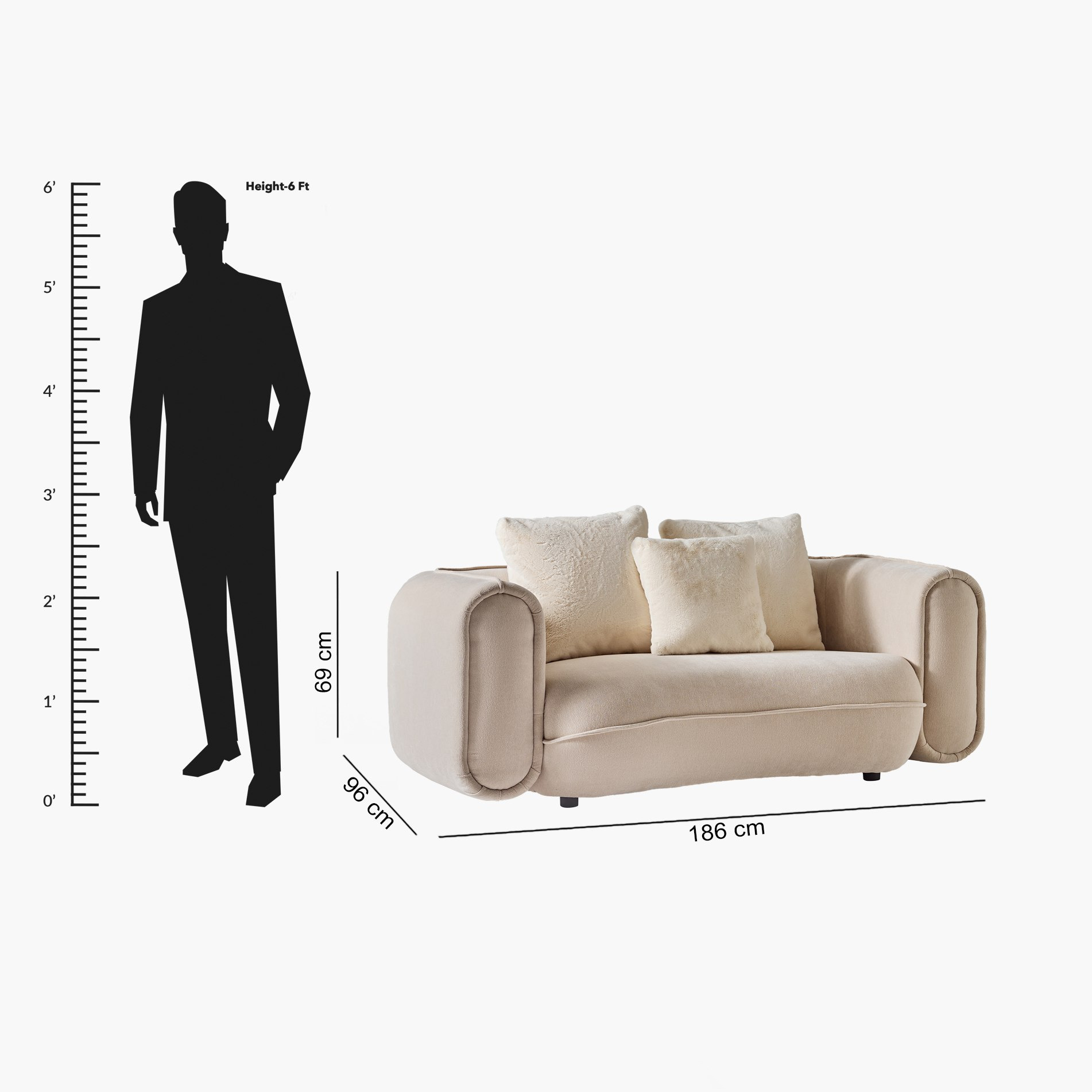 Phoenix 2-Seater Fabric Sofa with 3 Cushions-hbxlivingroom-sofasandarmchairs-sofas-image-11