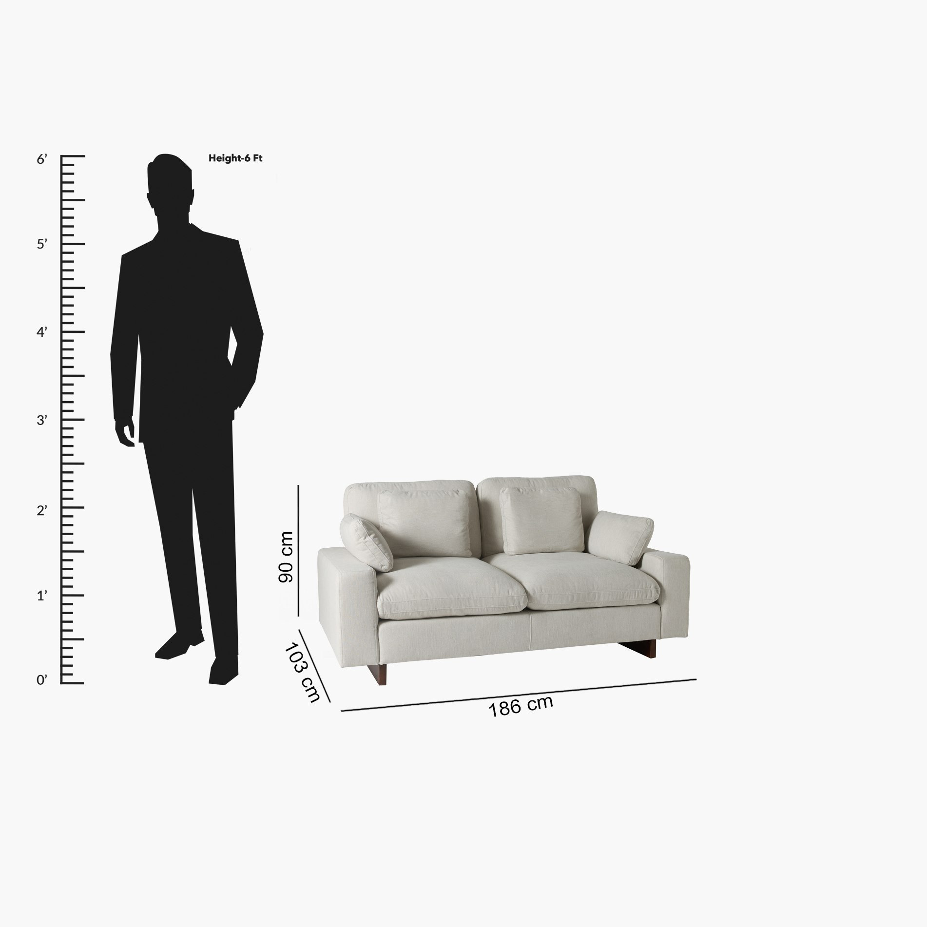 Francisco 2-Seater Fabric Sofa with 2 Waist and 2 Head Cushions-hbxlivingroom-sofasandarmchairs-sofas-image-13
