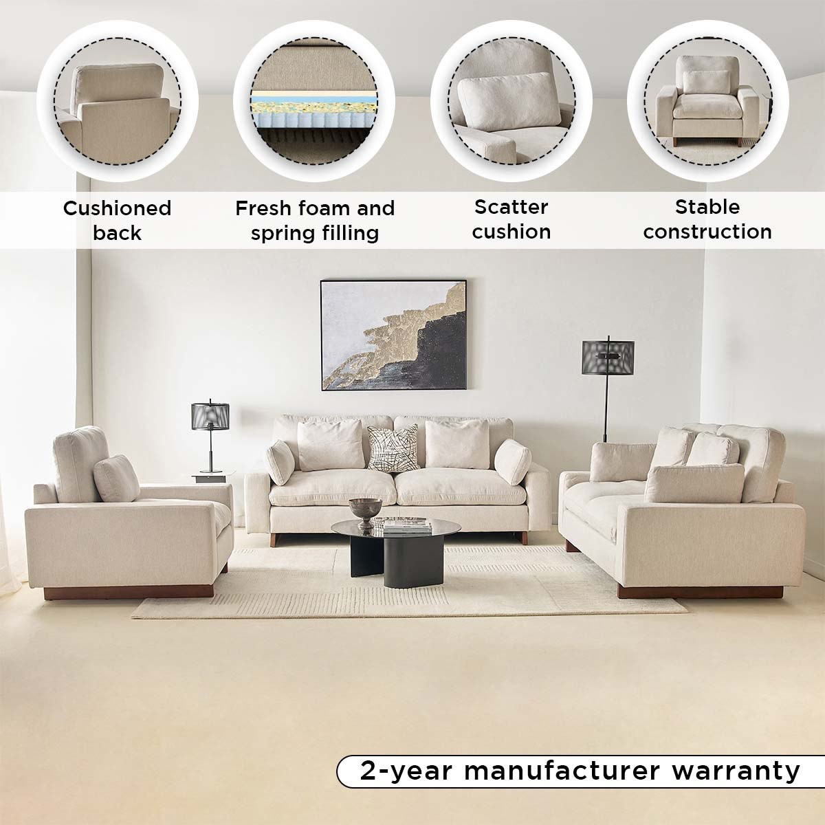 Francisco Fabric Armchair Sofa with Cushion-hbxlivingroom-sofasandarmchairs-sofas-image-11