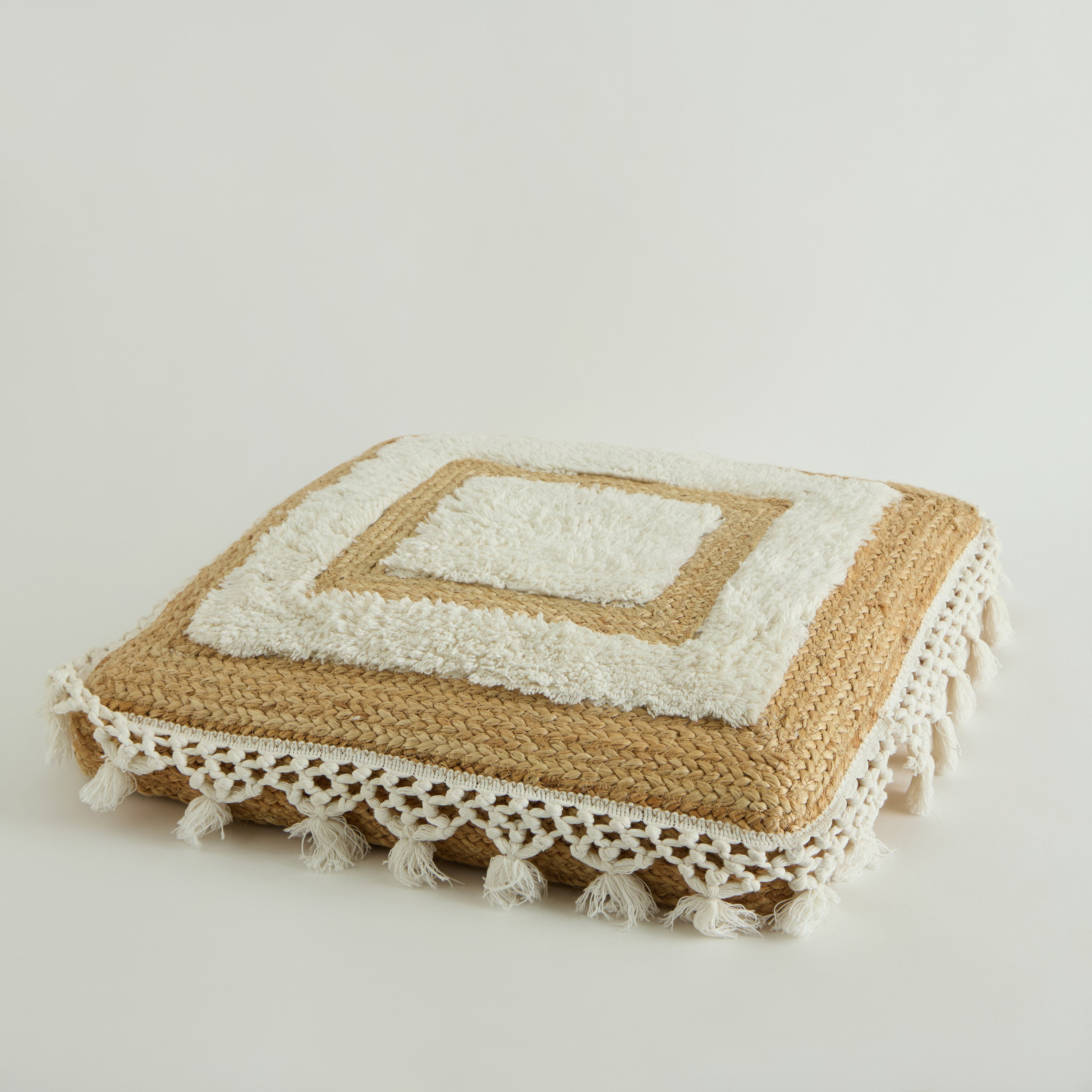 وسادة أرضية جوت مصنوعة يدوياً من إيكو ميدتاون - 50x50x7 سم-hbxhomeware-hbxlivingroom-image-6