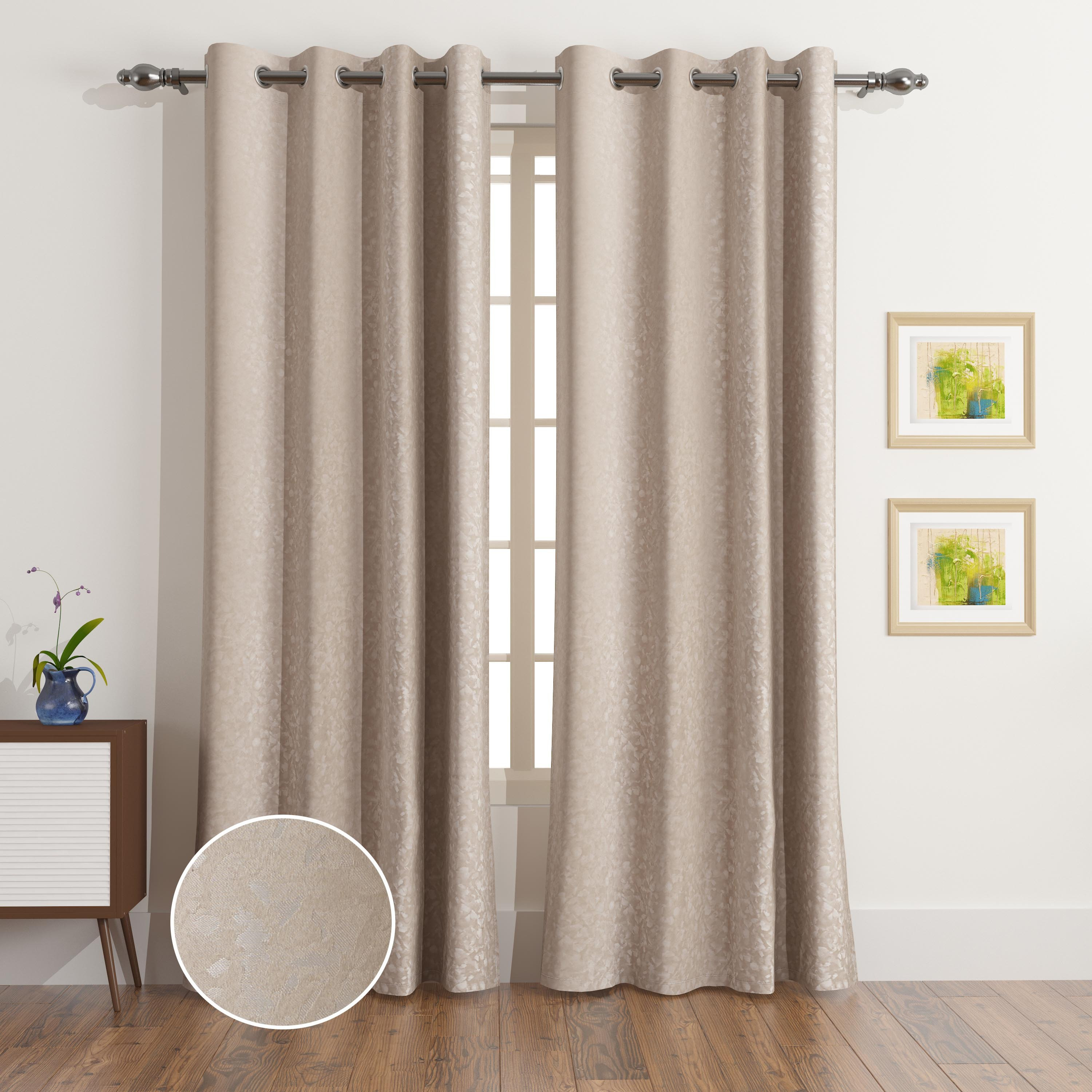 طقم ستائر جاكار قطعتين من أونتاريو إزرا  - 140x240 سم-hbxhomeware-hbxlivingroom-image-1