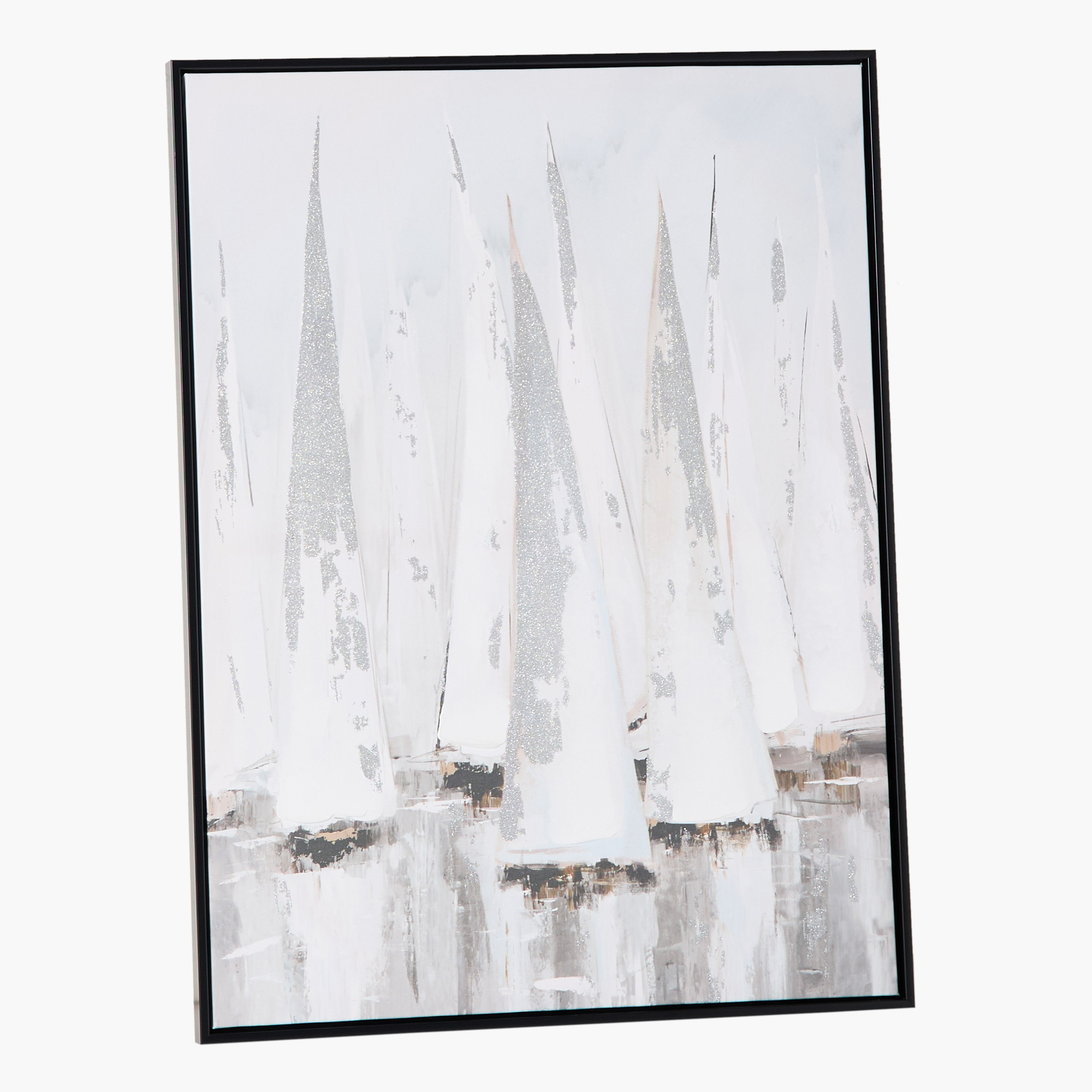 لوحة كانفاس مؤطرة مرسومة يدويًا ومزينة بجليتر من فيفيد - 60x80 سم-hbxhomeware-hbxdecorandfurnishings-image-6
