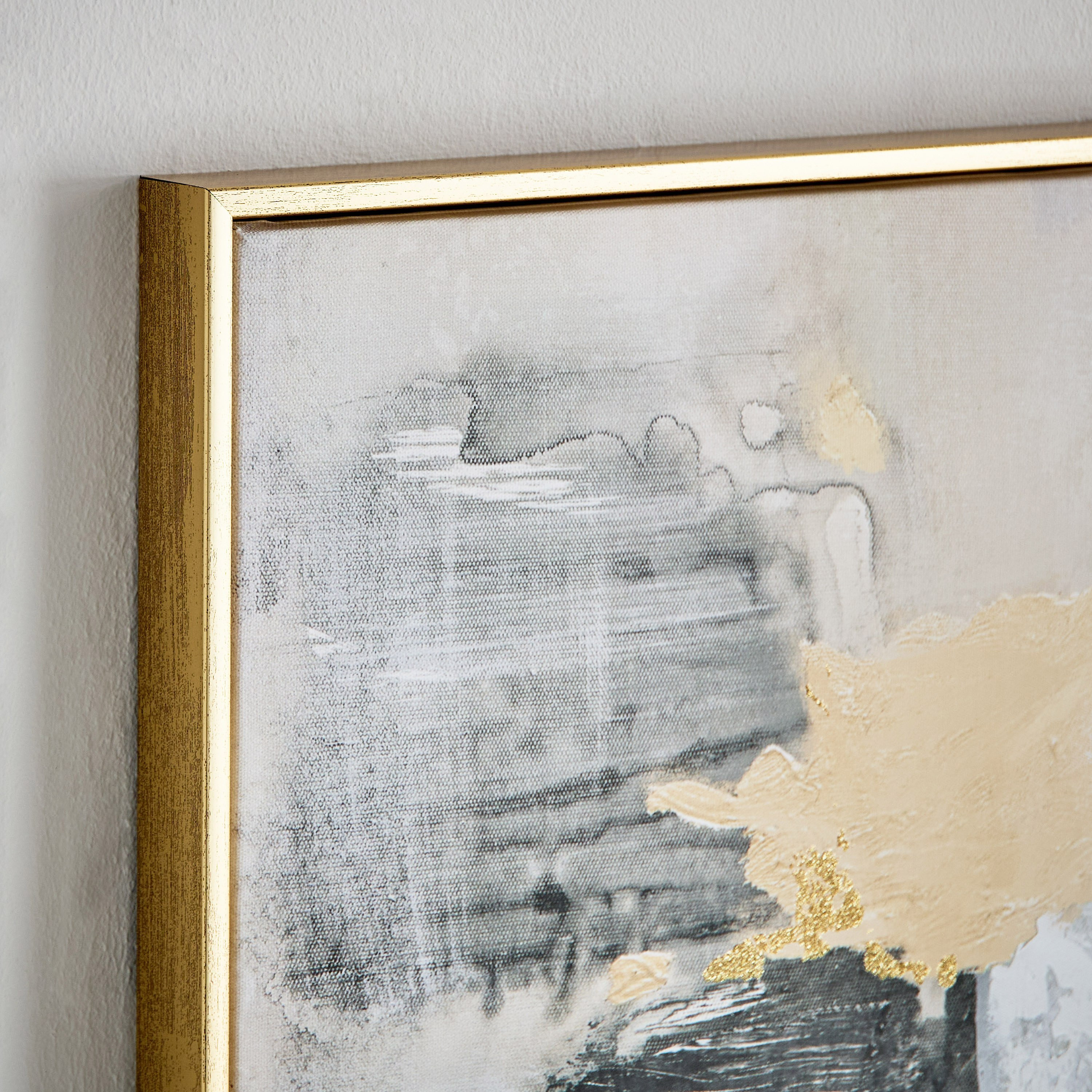 لوحة كانفاس مؤطرة مرسومة يدويًا ومزينة برقائق من فيفيد - 75×100 سم-hbxhomeware-hbxdecorandfurnishings-image-4