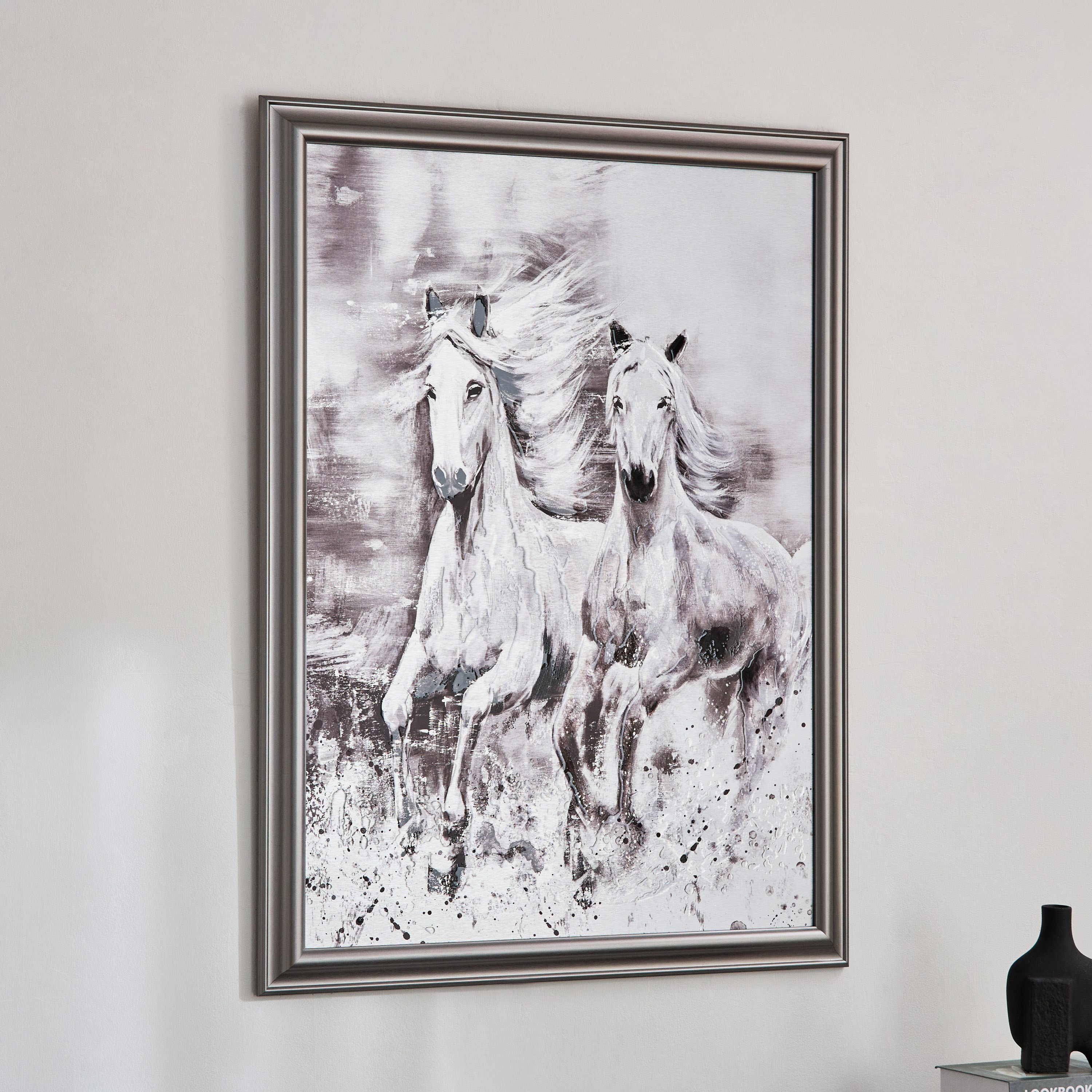 لوحة مؤطرة بطبعات حصان من فيفيد - 90x120 سم-hbxhomeware-hbxdecorandfurnishings-image-1