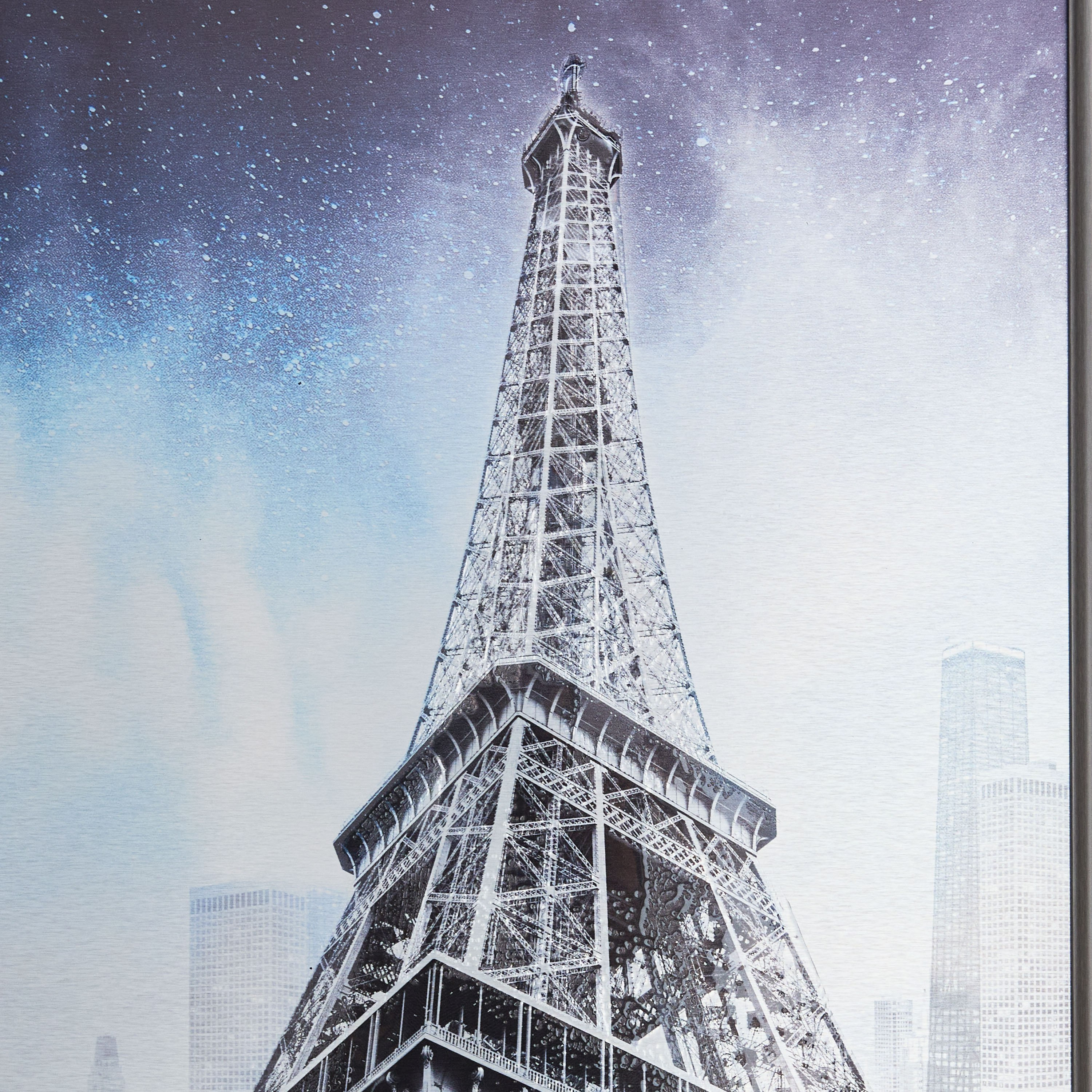 Vivid Eiffel Tower Aluminium Print Framed Picture - 80x120 cm-hbxhomeware-hbxdecorandfurnishings-image-3