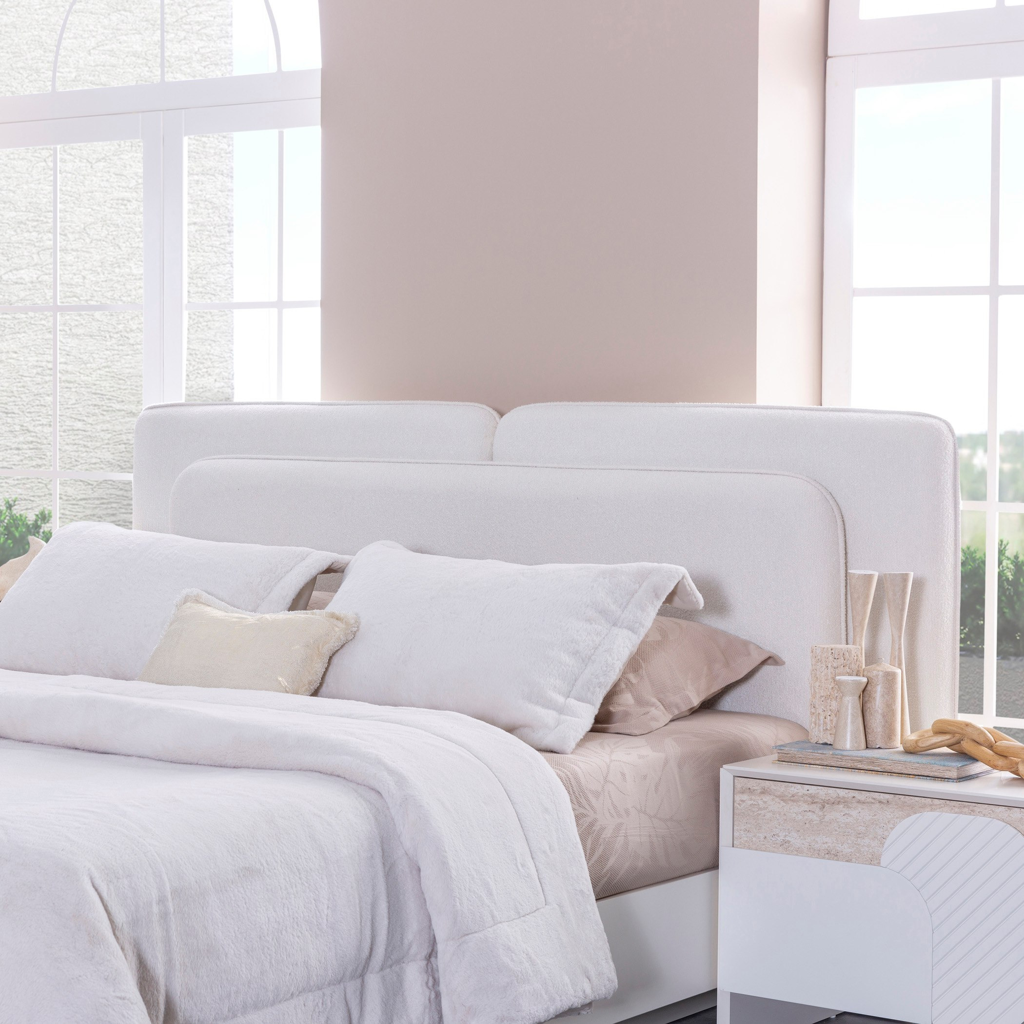 طقم غرفة نوم كينج 6 قطع مع وحدة تخزين هيدروليك من ألفا - 180x200 سم-hbxbedroom-bedsandbedsets-bedroomsets-king-image-6