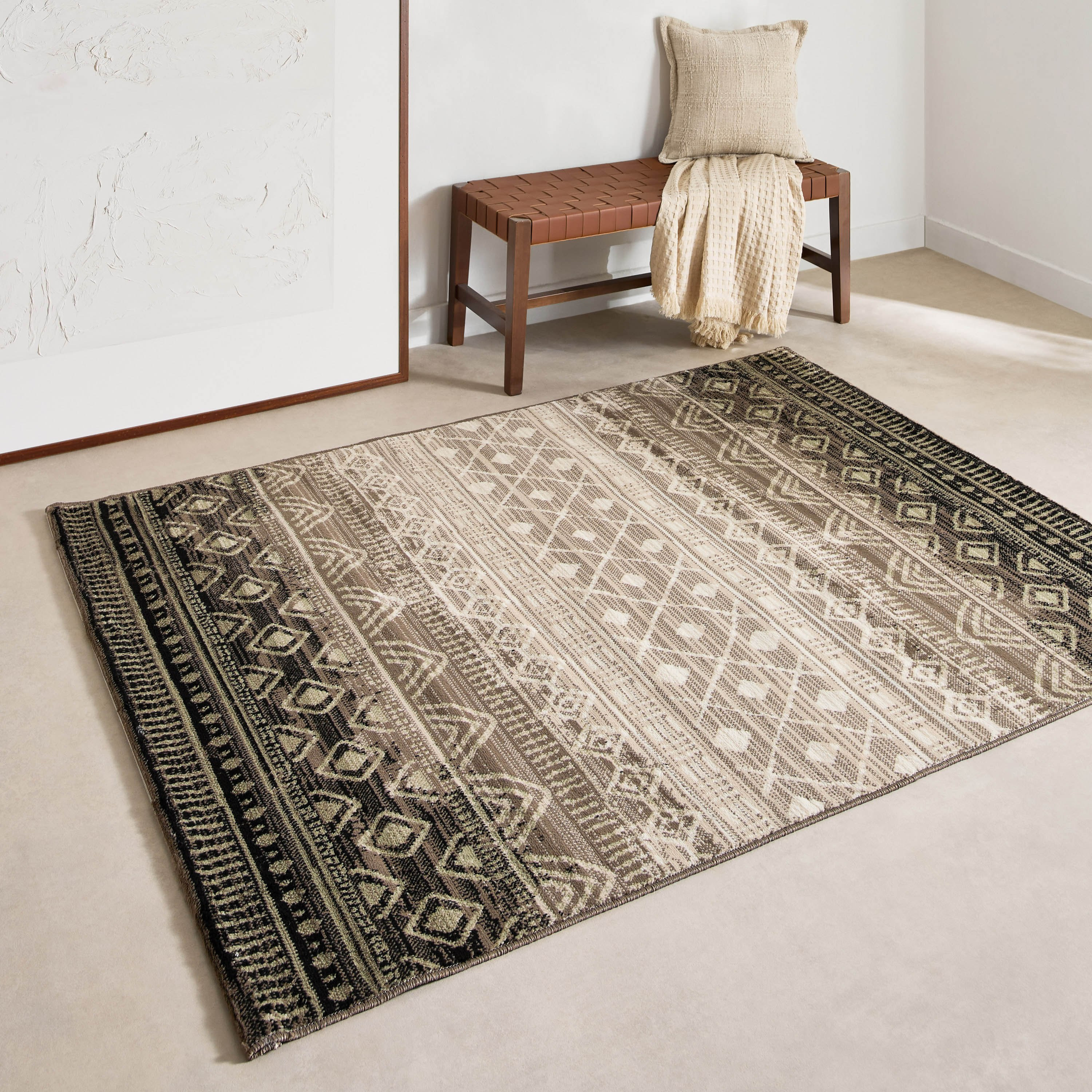 سجادة بولي بروبيلين مقاومة للبقع هينجي من ماهرين - 150x200 سم-hbxdecorandfurnishings-floorcoverings-rugs-image-1