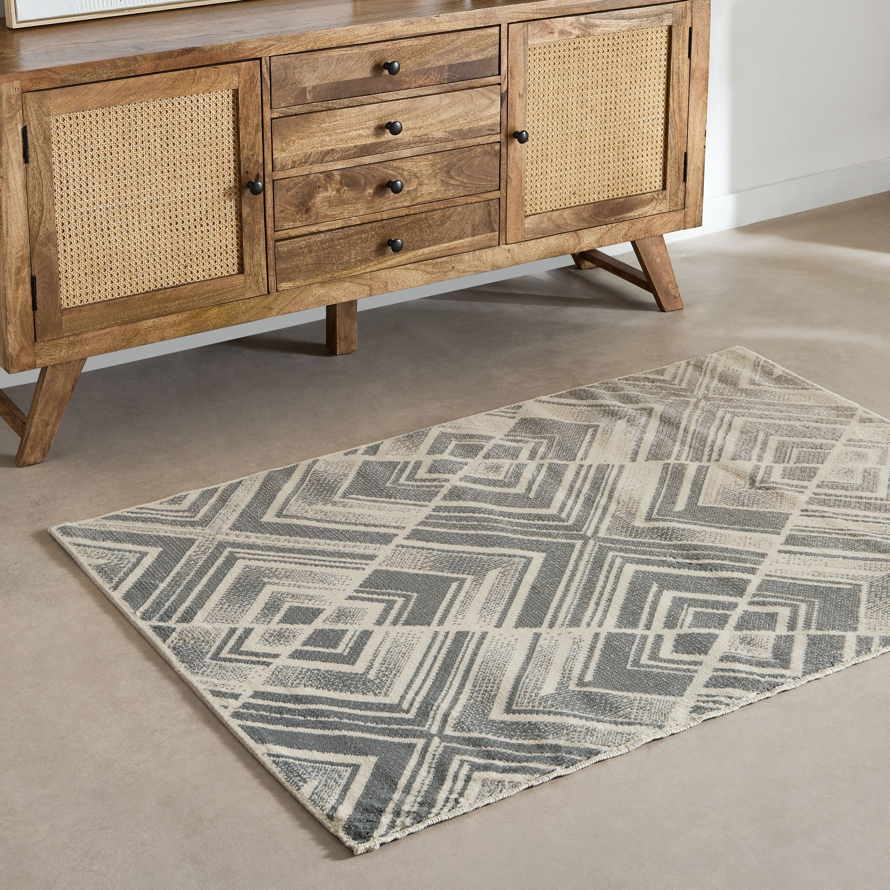 سجادة بولي بروبيلين مقاومة للبقع بلوم من ماهرين - 110x160 سم-hbxdecorandfurnishings-floorcoverings-rugs-image-1