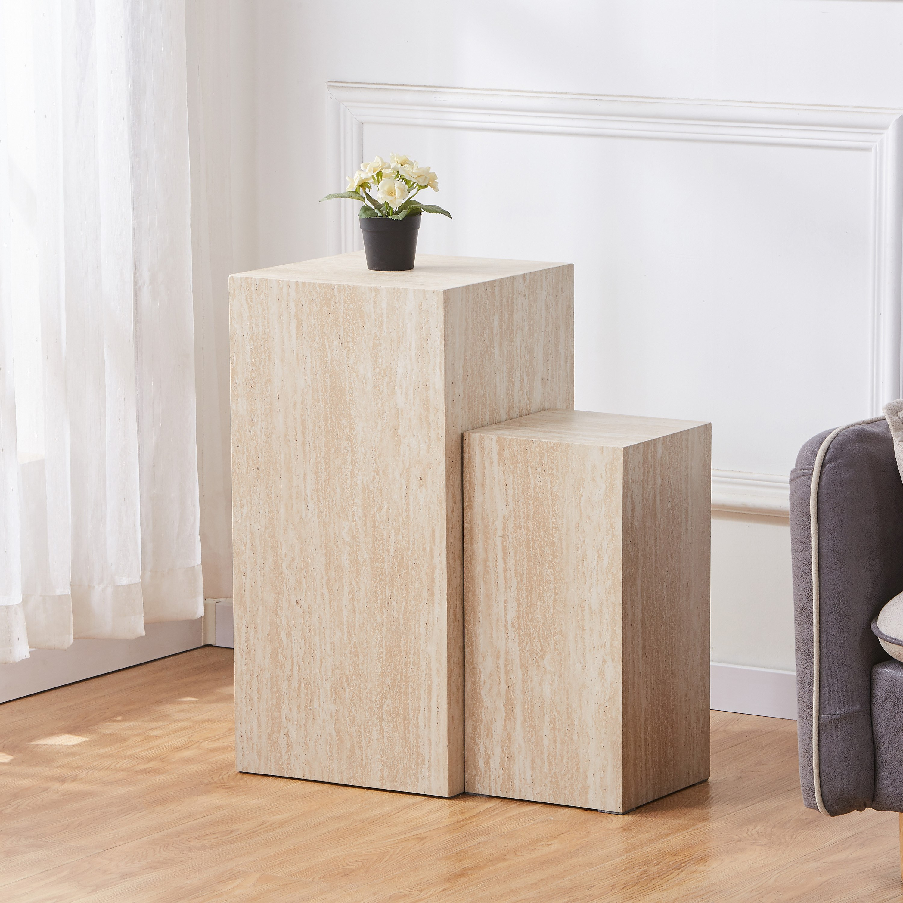 طقم حامل إناء زرع قطعتين من كوبا-hbxfurniture-livingroom-endtables-image-1