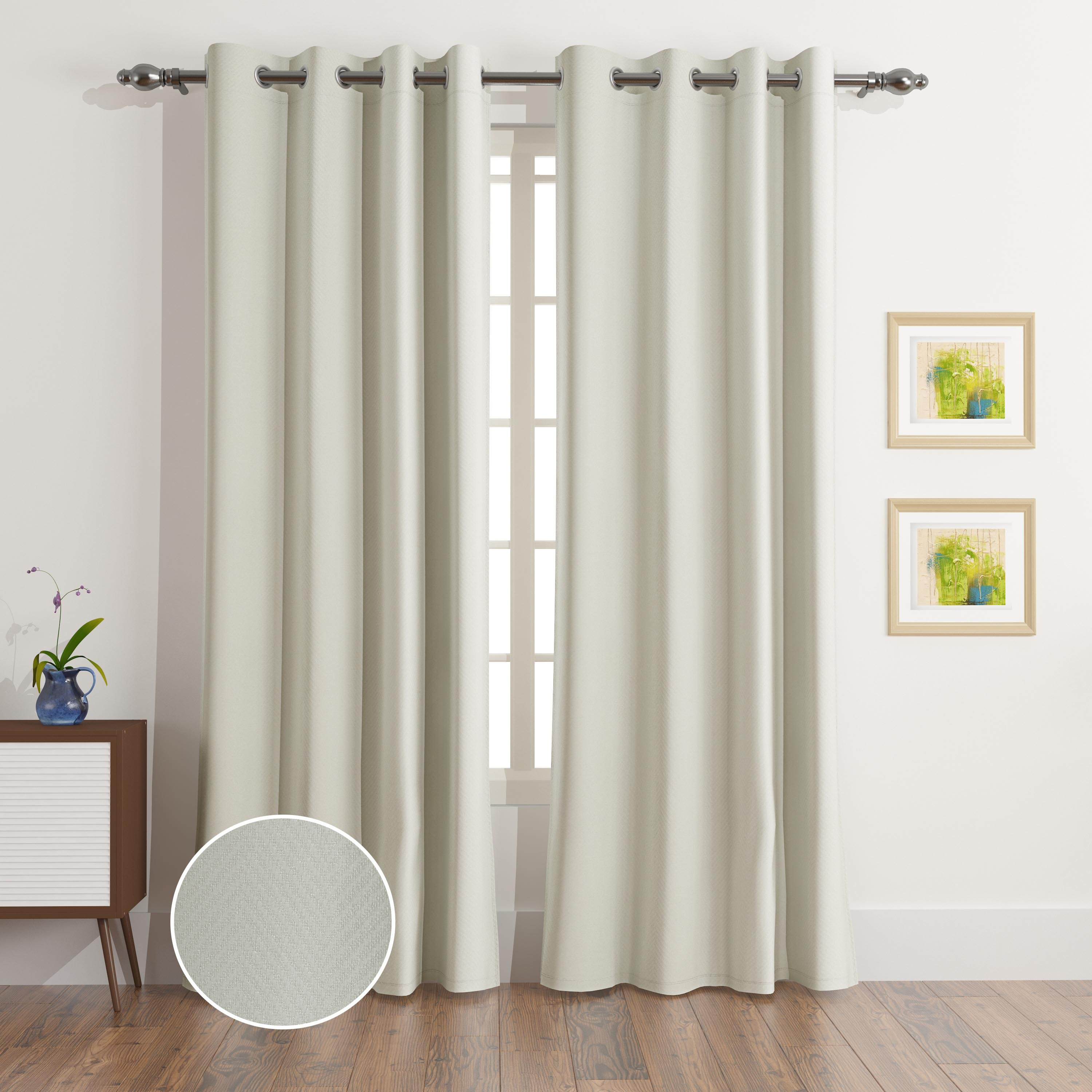 طقم ستائر جاكار طويلة جدًا قطعتين شيفرون من أرتيزان - 135x300 سم-PROMO_HB_AE_B2G2_011025-image-1