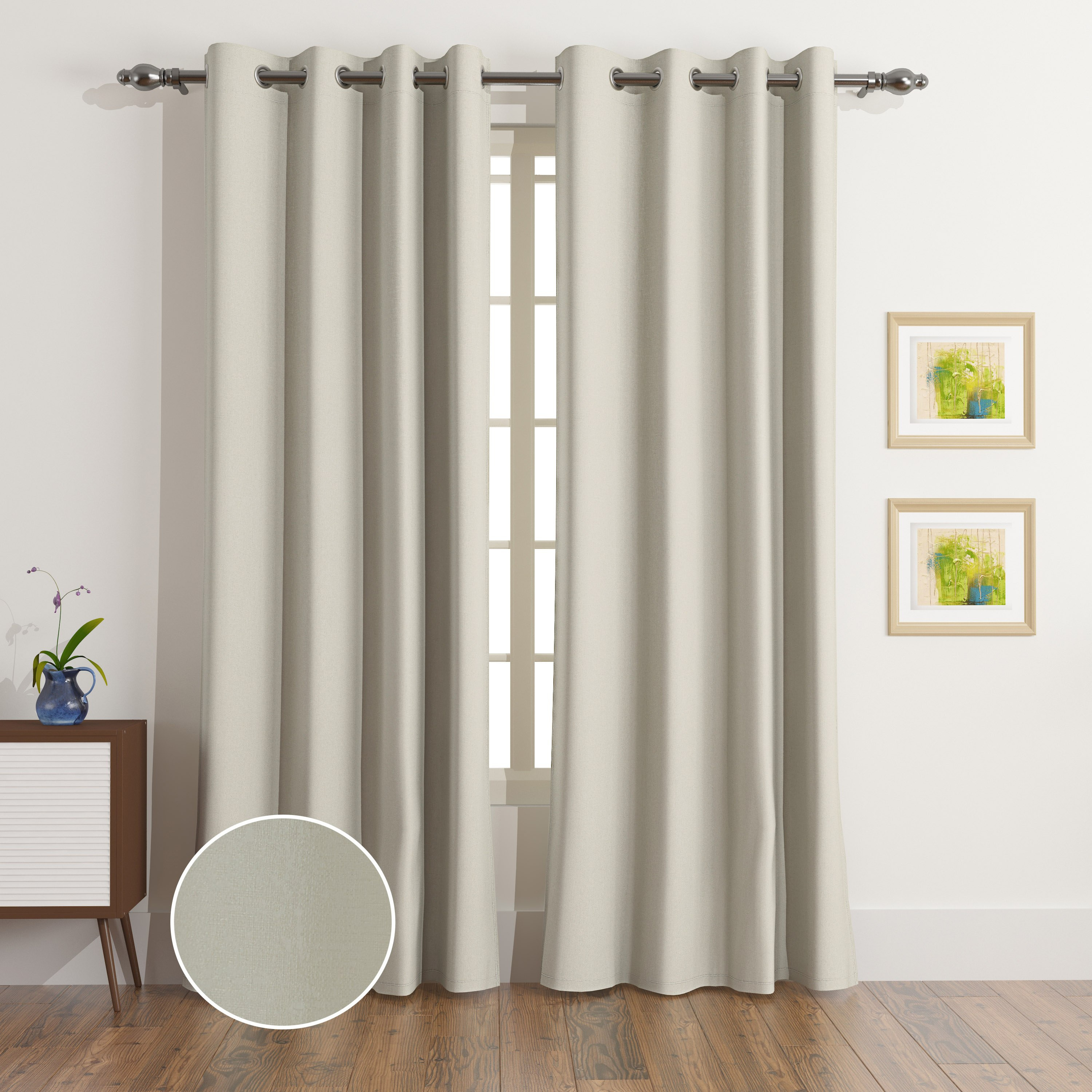 Artisan York 2-Piece Jacquard Extra Long Curtain Set - 135x300 cm-PROMO_HB_AE_B2G2_011025-image-1