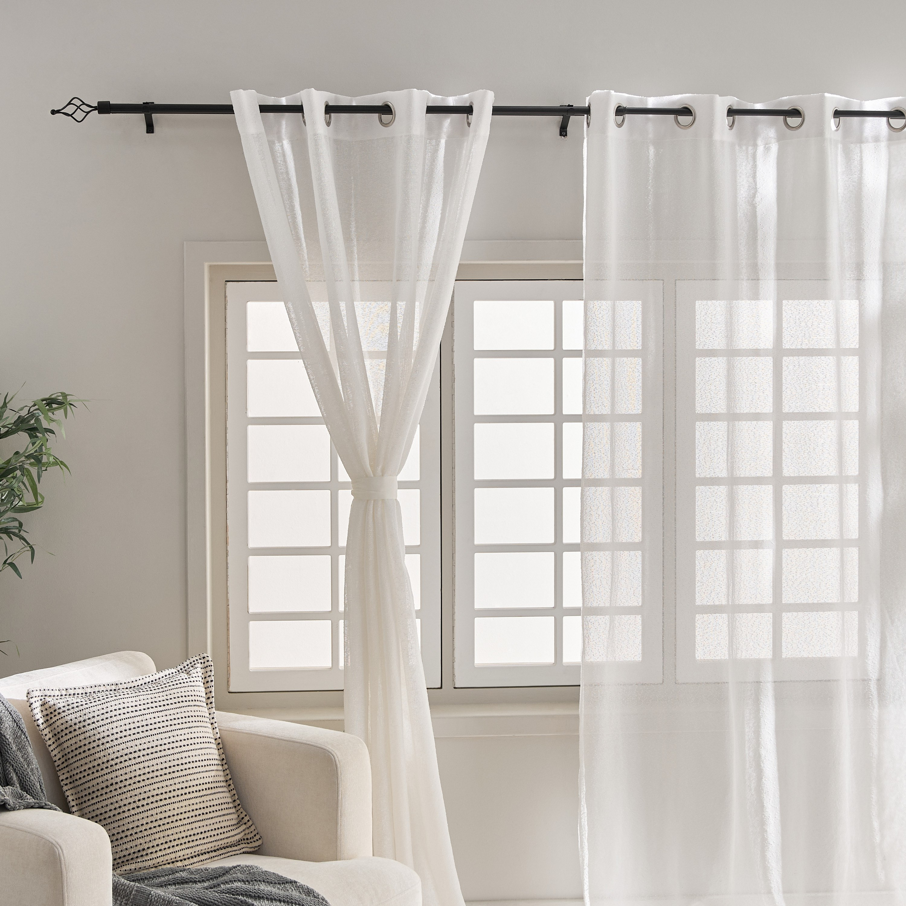 قضبان ستائر مزدوجة قابلة للتمدّد من إميلي - 110-200 سم-hbxhomeware-hbxlivingroom-image-4