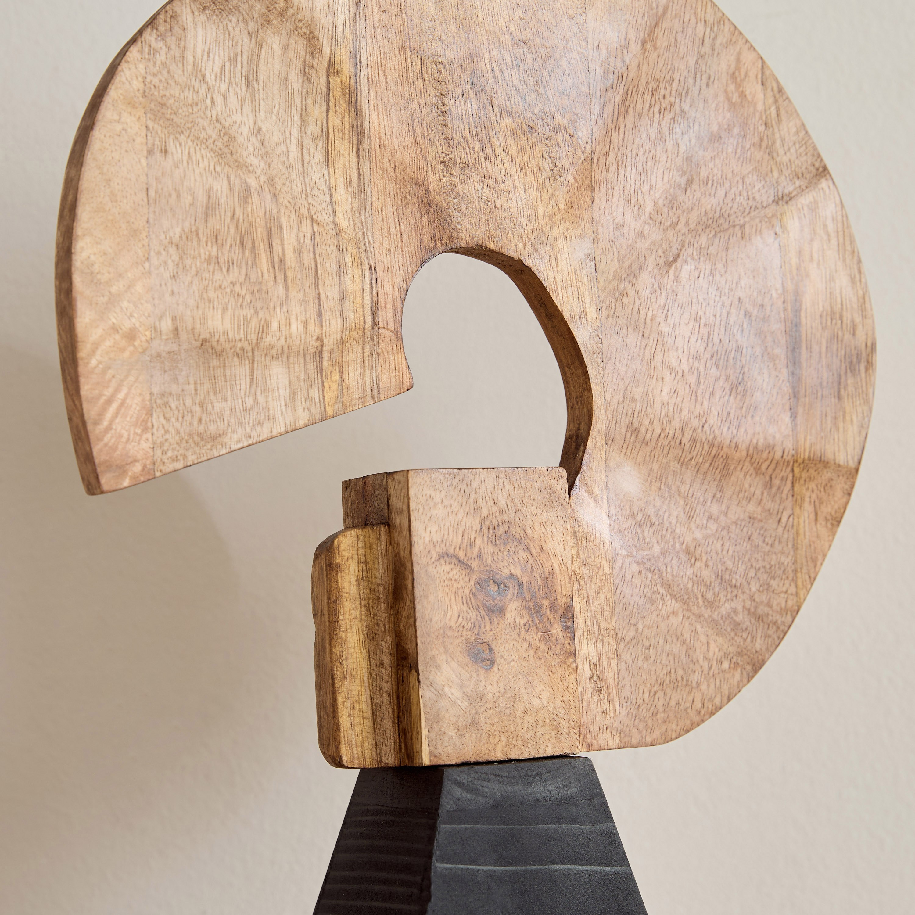 Rayon Wooden Abstract Table Accent with Base - 25x10x33.5 cm-hbxhomeware-homedecor-figurinesandornaments-image-3