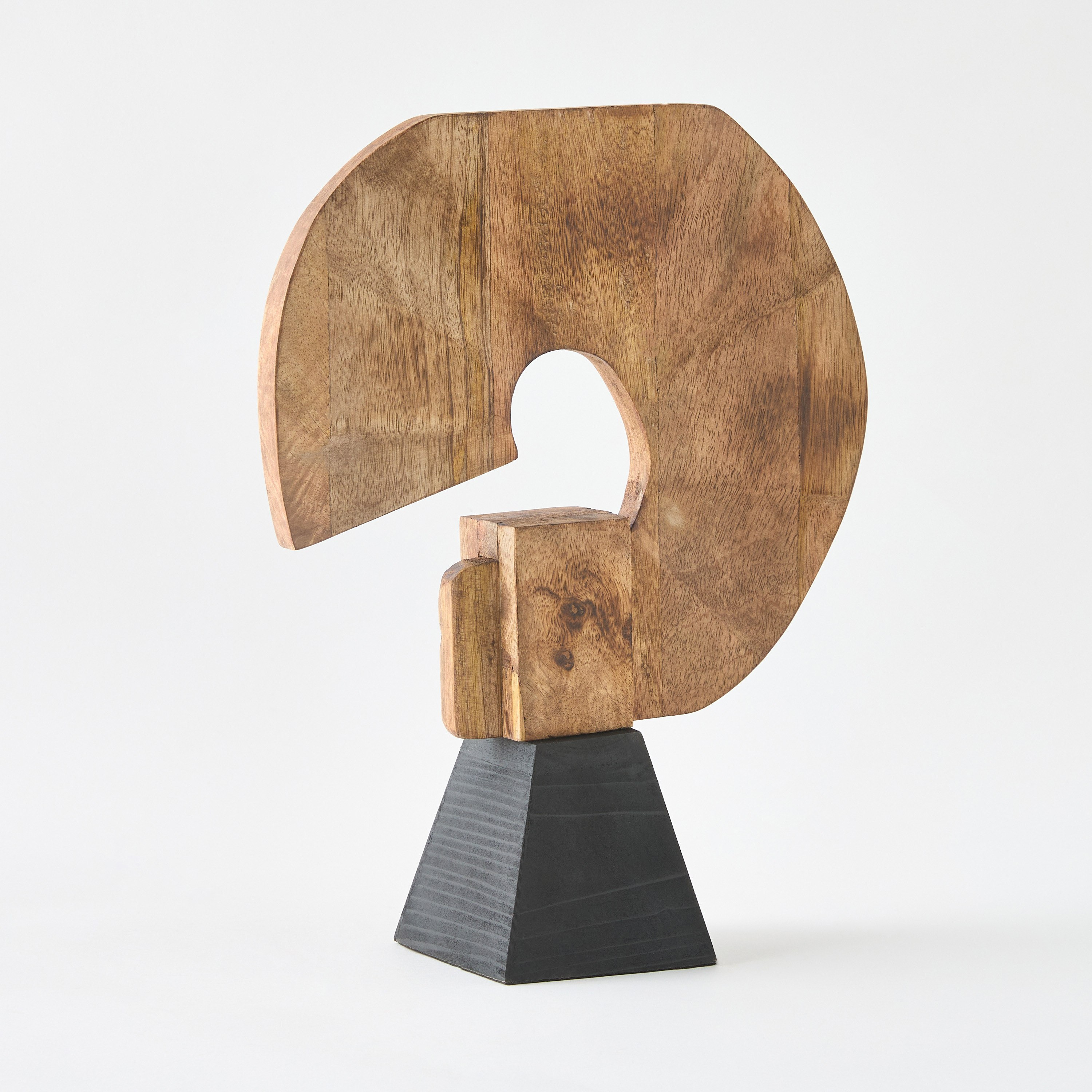 Rayon Wooden Abstract Table Accent with Base - 25x10x33.5 cm-hbxhomeware-homedecor-figurinesandornaments-image-5