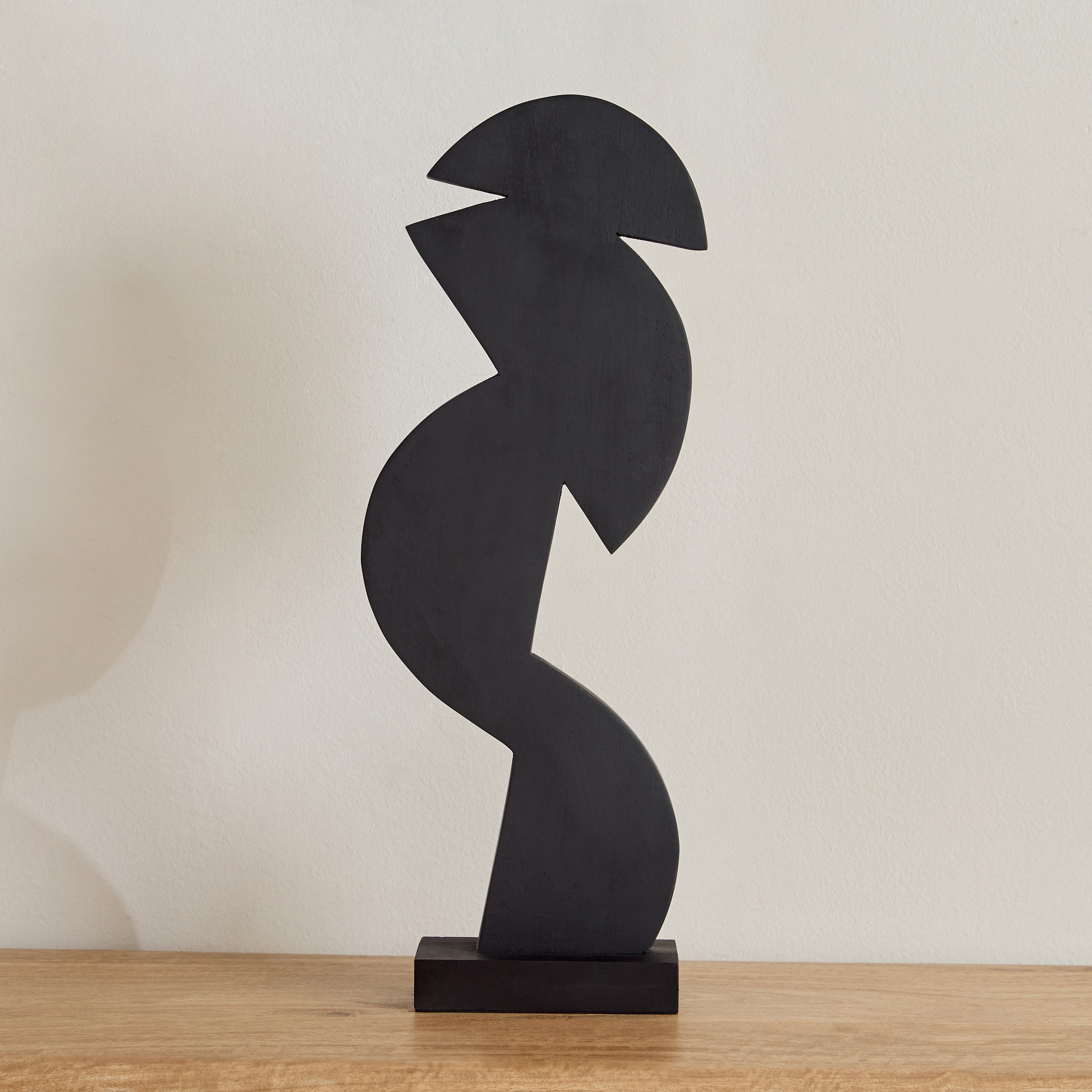 Rayon Wooden Abstract Table Accent with Base - 15.5x7.5x47.5 cm-hbxhomeware-homedecor-figurinesandornaments-image-5