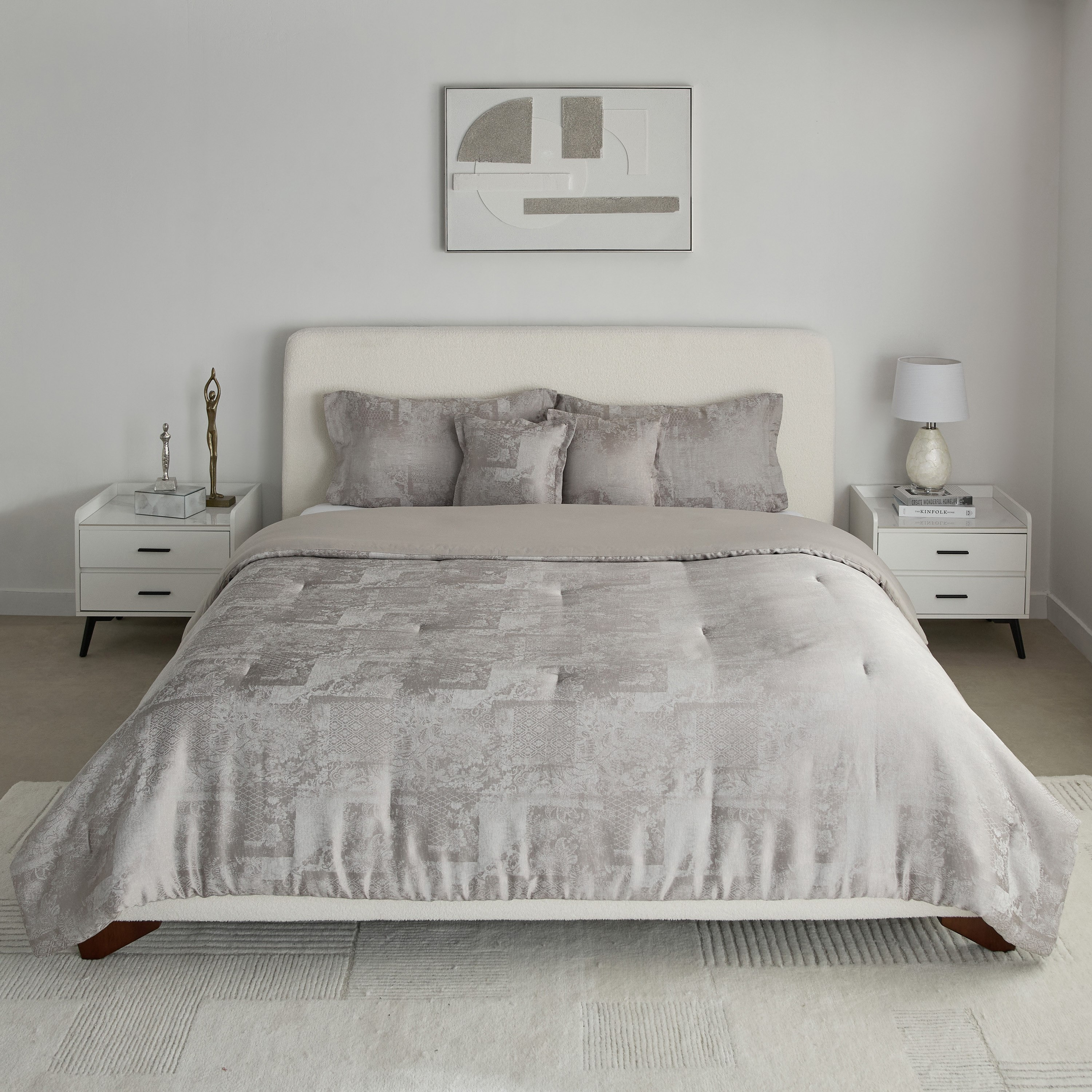 Whitebliss Ornate 5-Piece Jacquard King Comforter Set - 220x240 cm-hbxhomeware-hbxbedroom-image-3