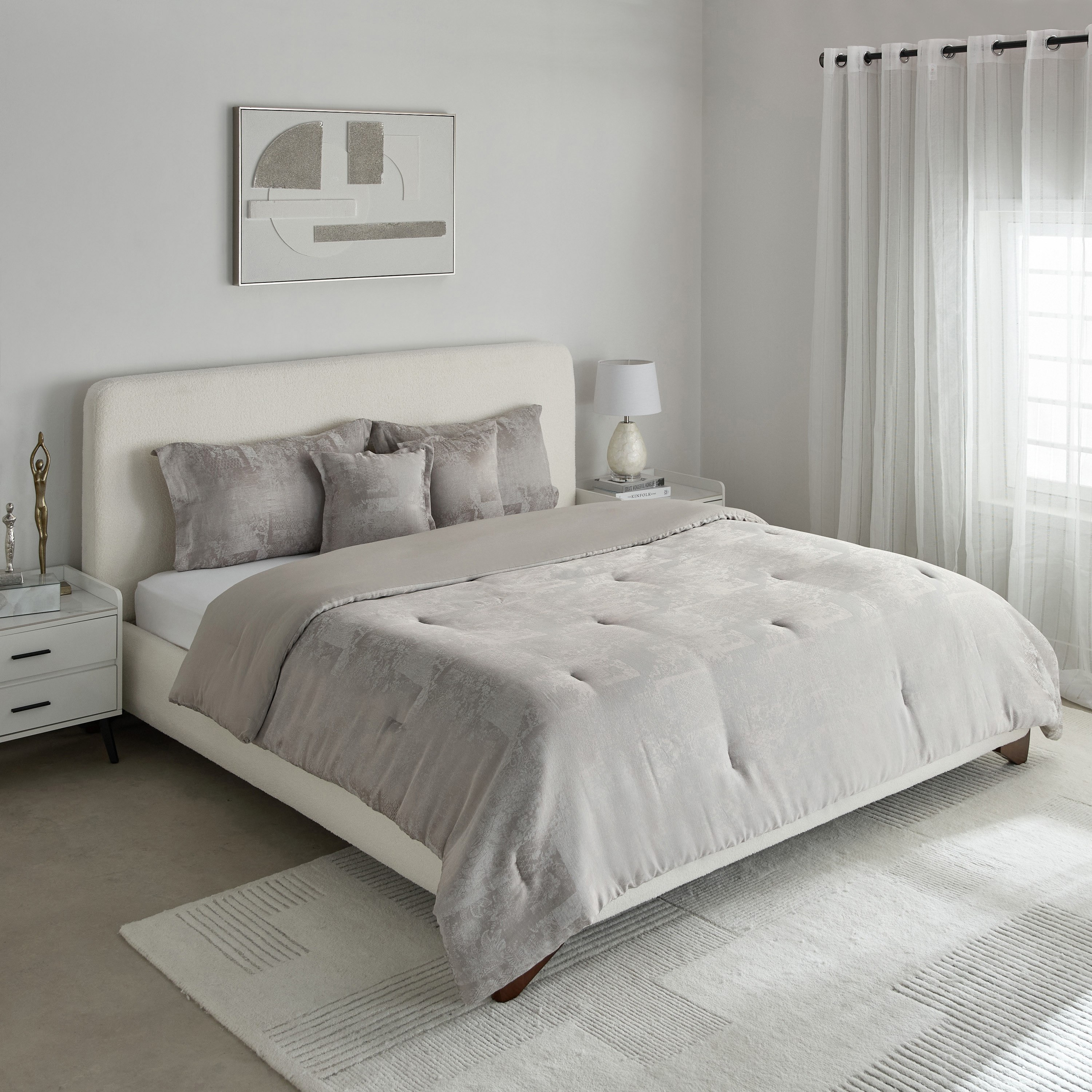 Whitebliss Ornate 5-Piece Jacquard King Comforter Set - 220x240 cm-hbxhomeware-hbxbedroom-image-9
