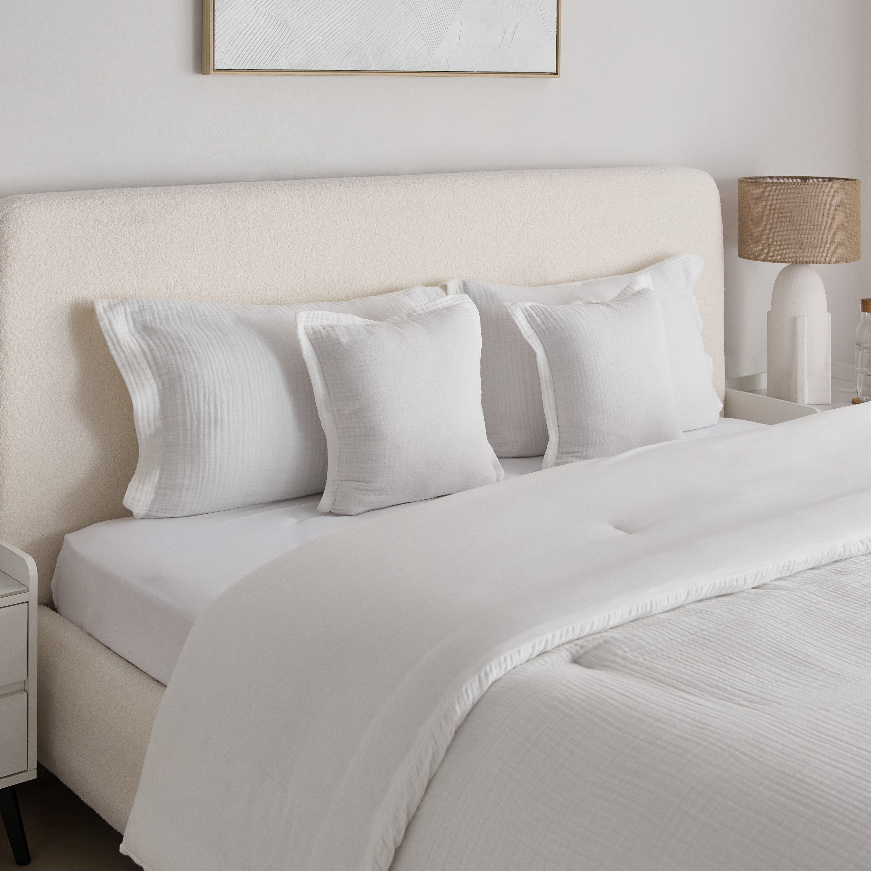 طقم لحاف كينج شاش إليسيان 5 قطع من وايت بليس- 220 × 240 سم-hbxhomeware-hbxbedroom-image-1