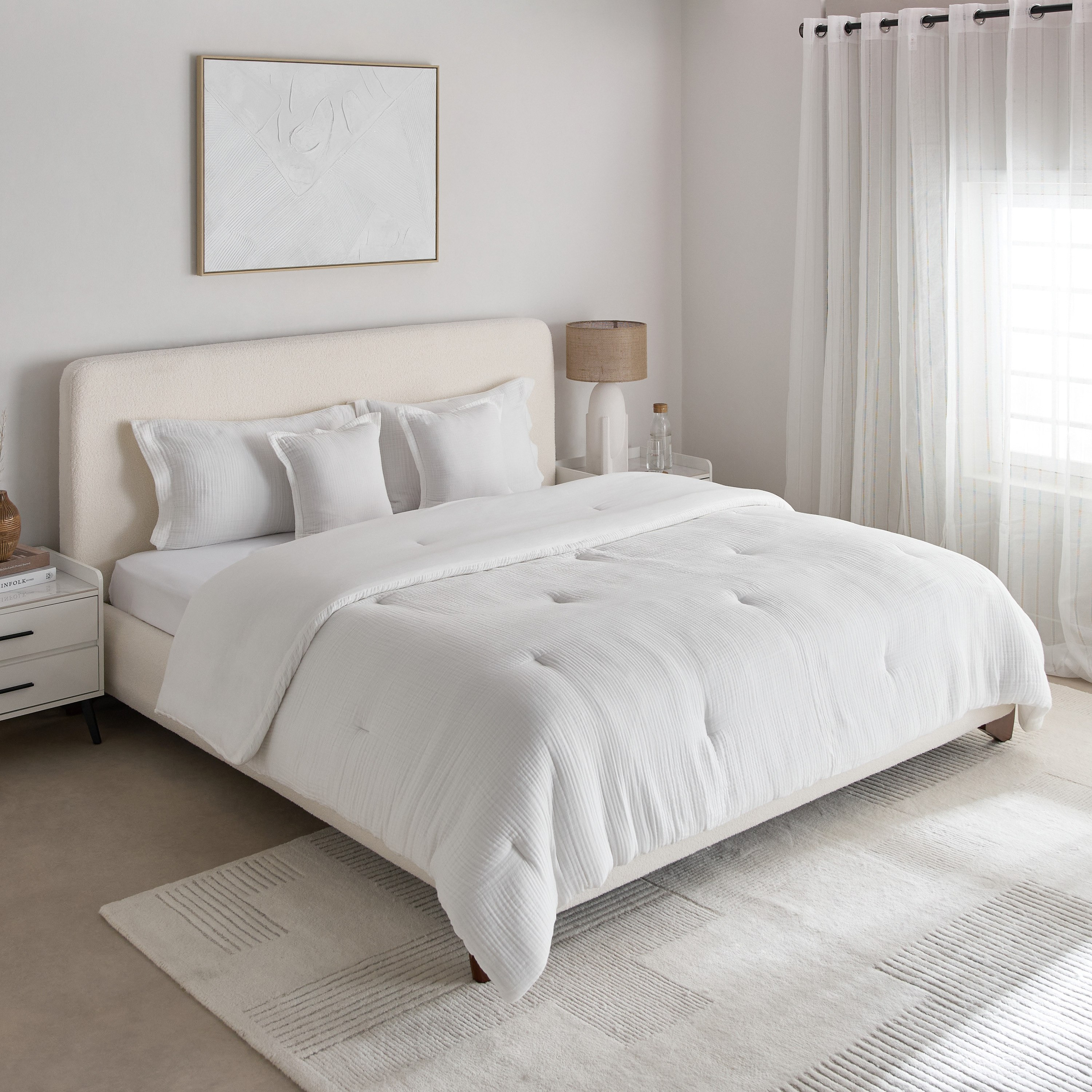 طقم لحاف كينج شاش إليسيان 5 قطع من وايت بليس- 220 × 240 سم-hbxhomeware-hbxbedroom-image-2