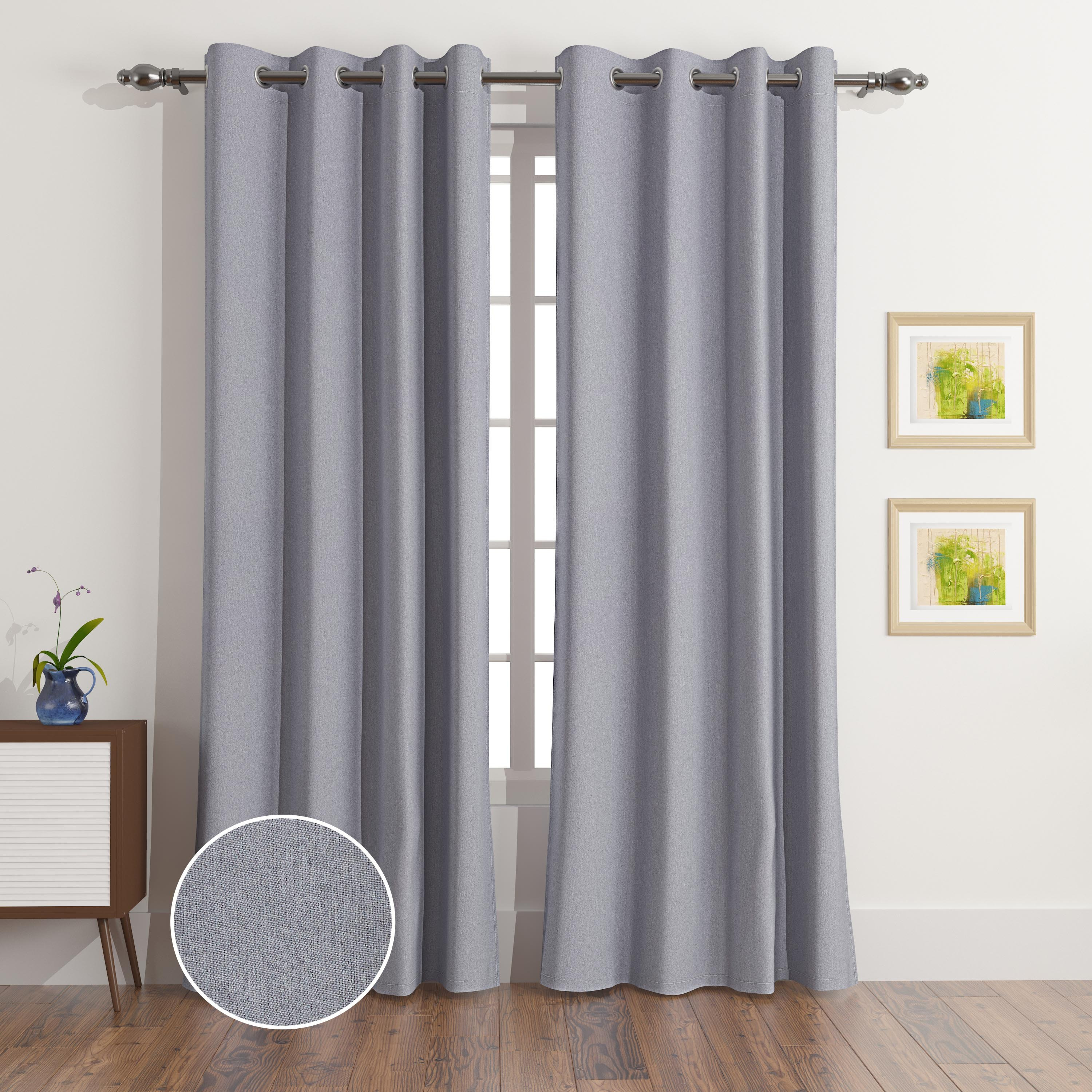 طقم ستائر معتمة منسوجة طويلة جدًا قطعتين من لاباز - 140x300 سم-PROMO_HB_AE_B1G1_250925-image-1