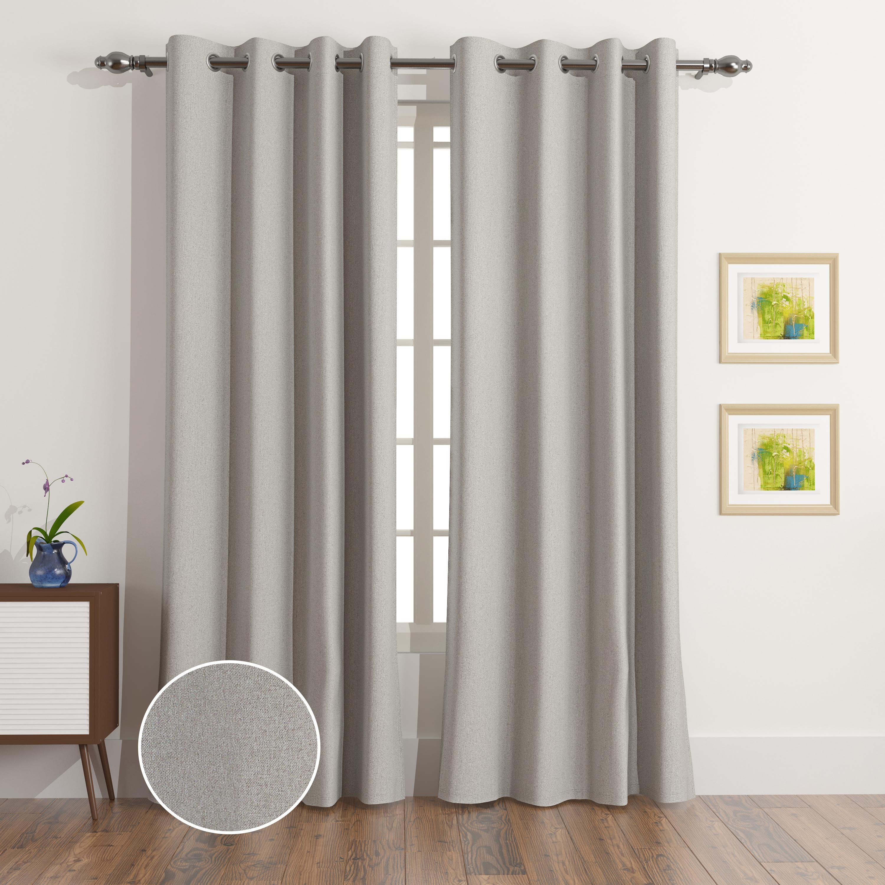 La Paz 2-Piece Woven Extra Long Blackout Curtain Set - 140x300 cm-hbxhomeware-hbxlivingroom-image-1