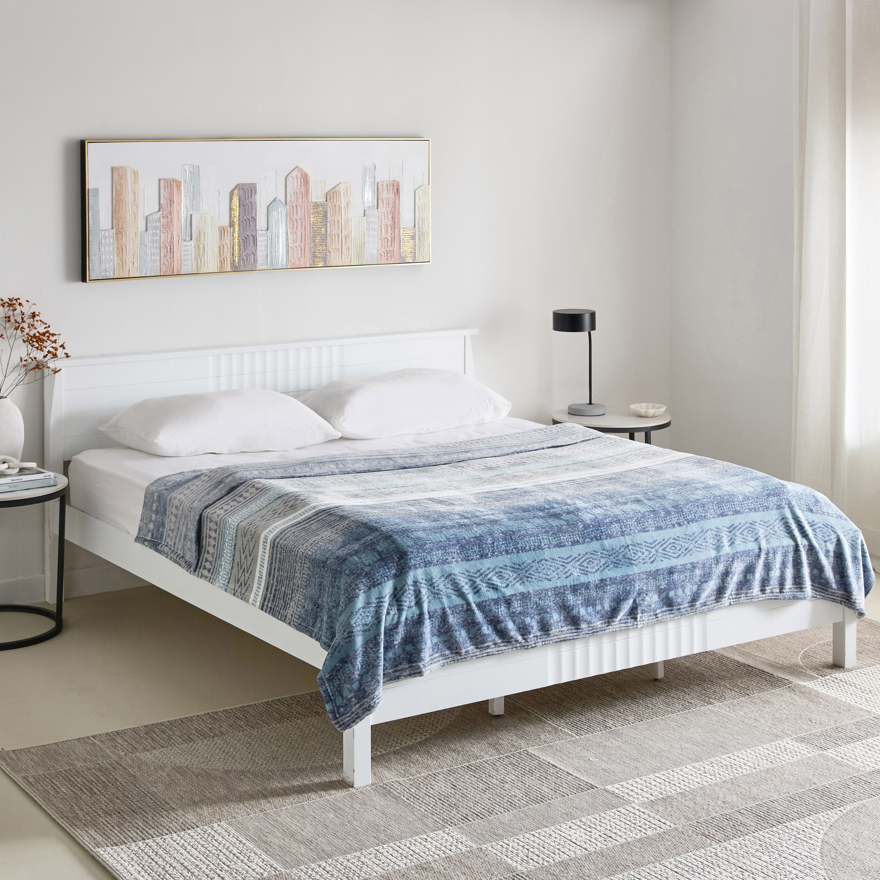 Matrix Enzo Printed Flannel Queen Blanket - 200x220 cm-hbxhomeware-hbxbedroom-image-6