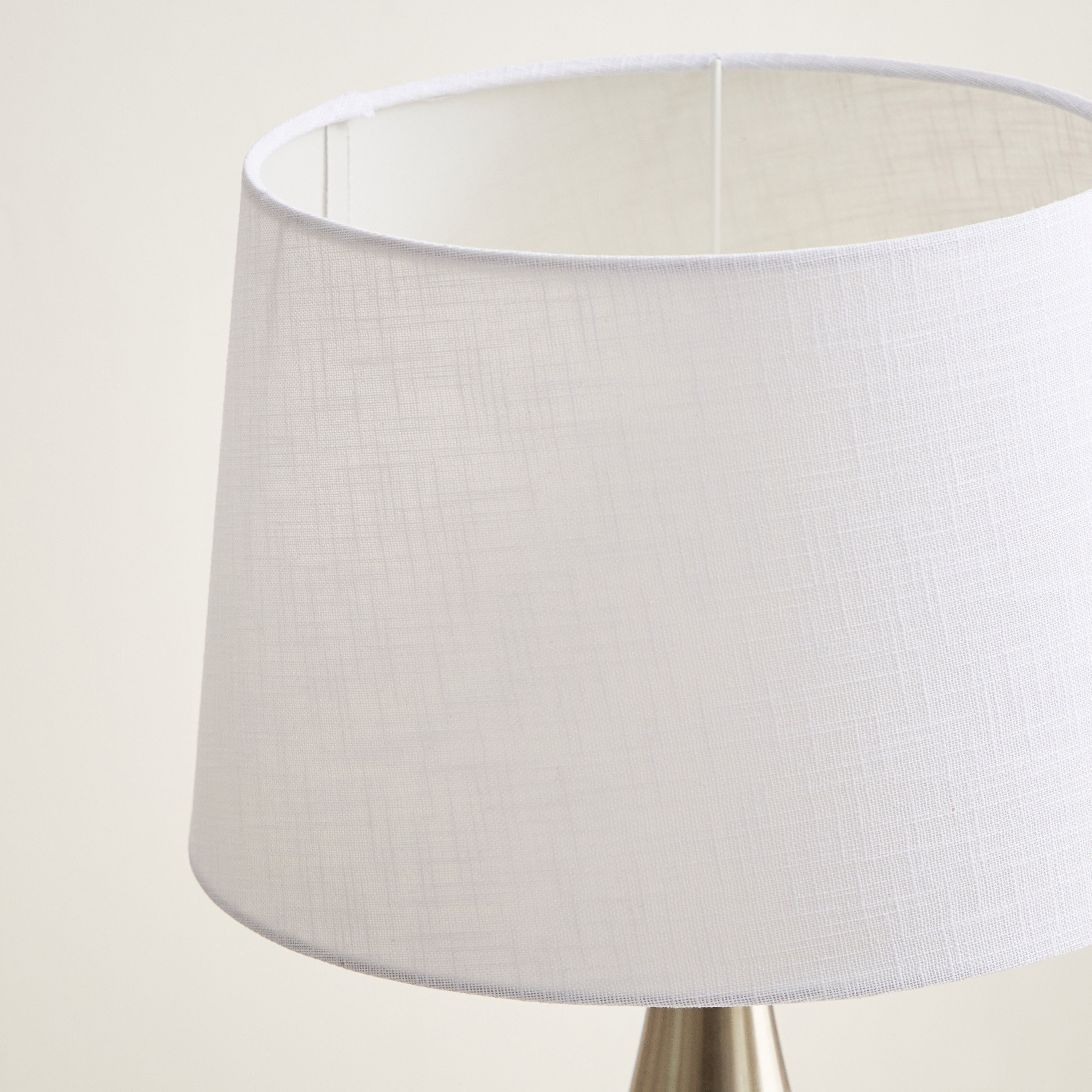 Antark Metal Table Lamp with Linen Shade - 30x48 cm-hbxbedroom-lighting-tablelamps-image-4