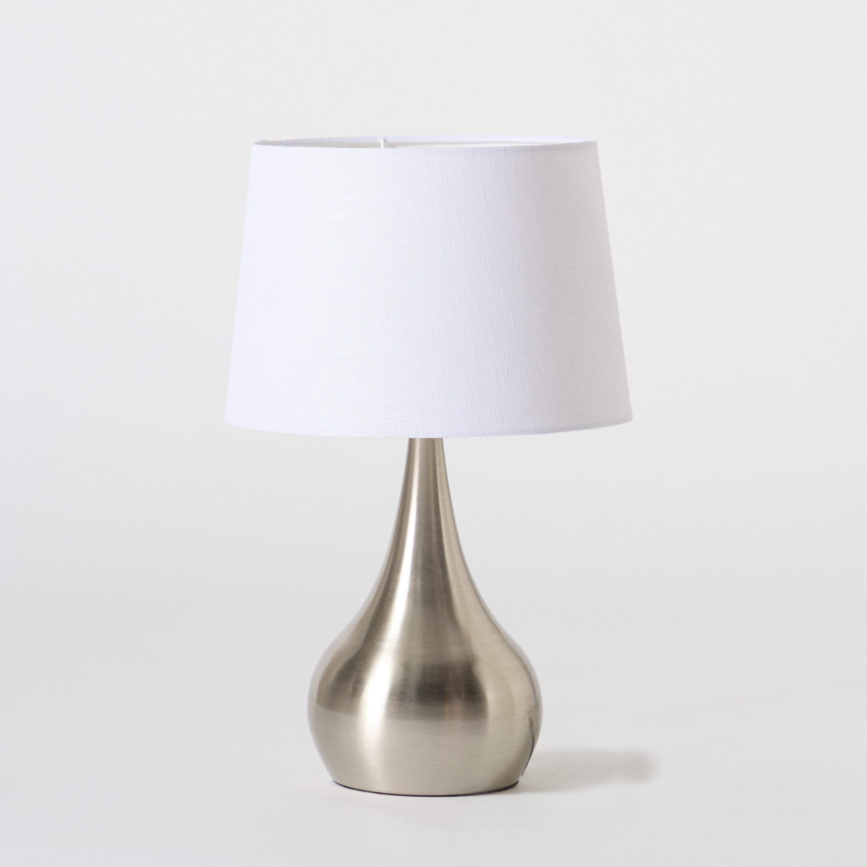 Antark Metal Table Lamp with Linen Shade - 30x48 cm-hbxbedroom-lighting-tablelamps-image-7