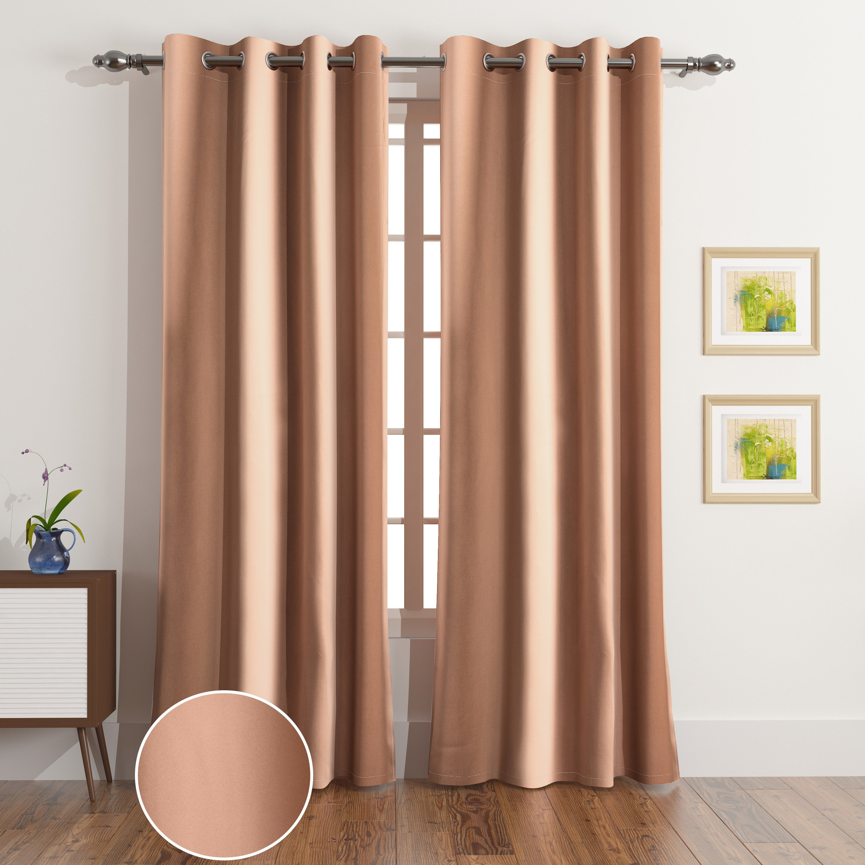 UNI 4-Piece Blackout Curtain Set - 140x240 cm-hbxhomeware-hbxlivingroom-image-1