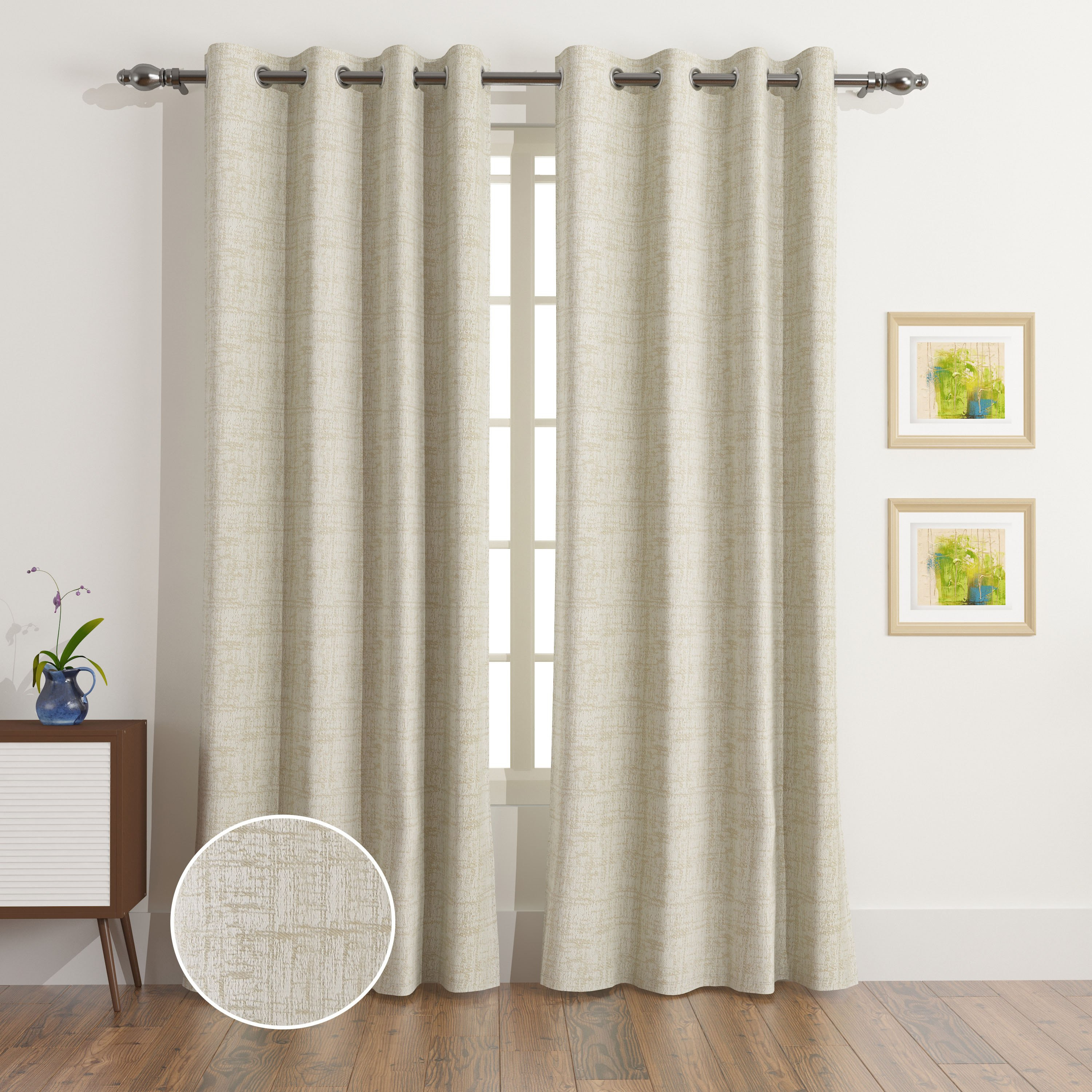 Martha 2-Piece Jacquard Extra Long Blackout Curtain Set - 140x300 cm-hbxhomeware-hbxlivingroom-image-1