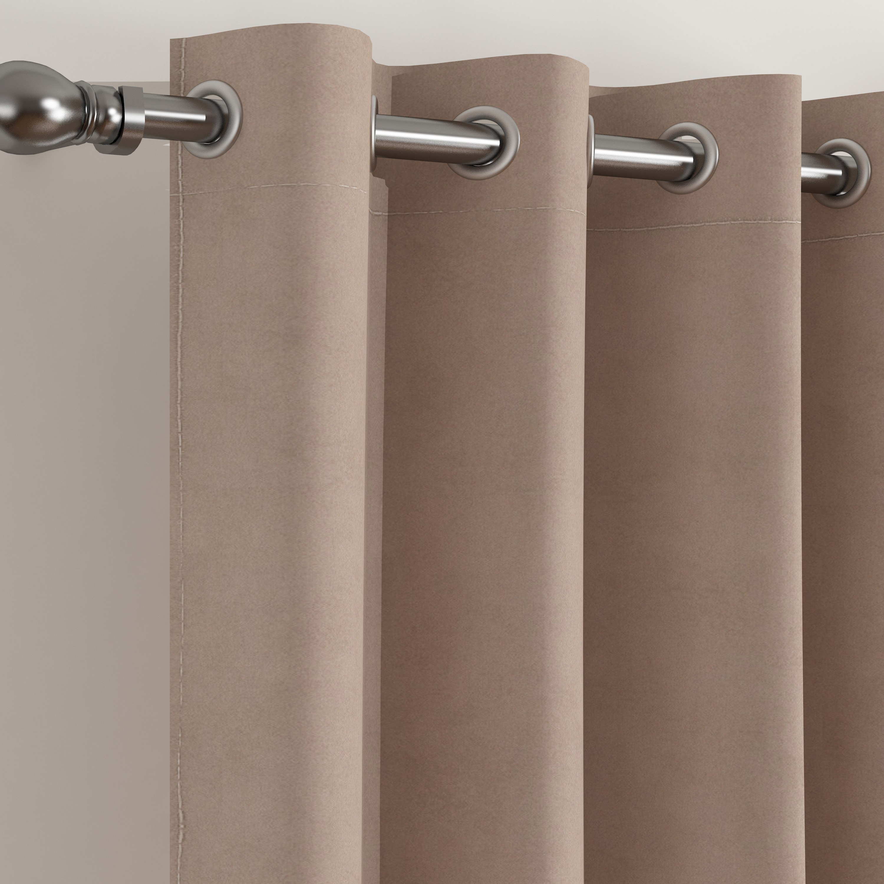 طقم ستائر مخملية ديموت طويلة جدًا قطعتين من دوف - 135x300 سم-hbxhomeware-hbxlivingroom-image-2