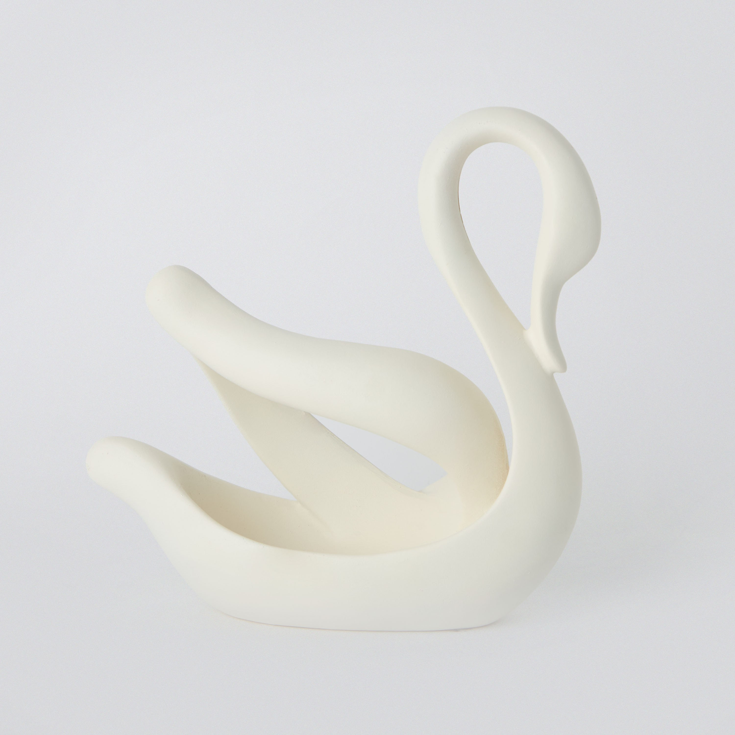 قطعة ديكور بجعة من مادة البوليريسن من رين - 22x9.5x22 سم-hbxhomeware-homedecor-figurinesandornaments-image-5
